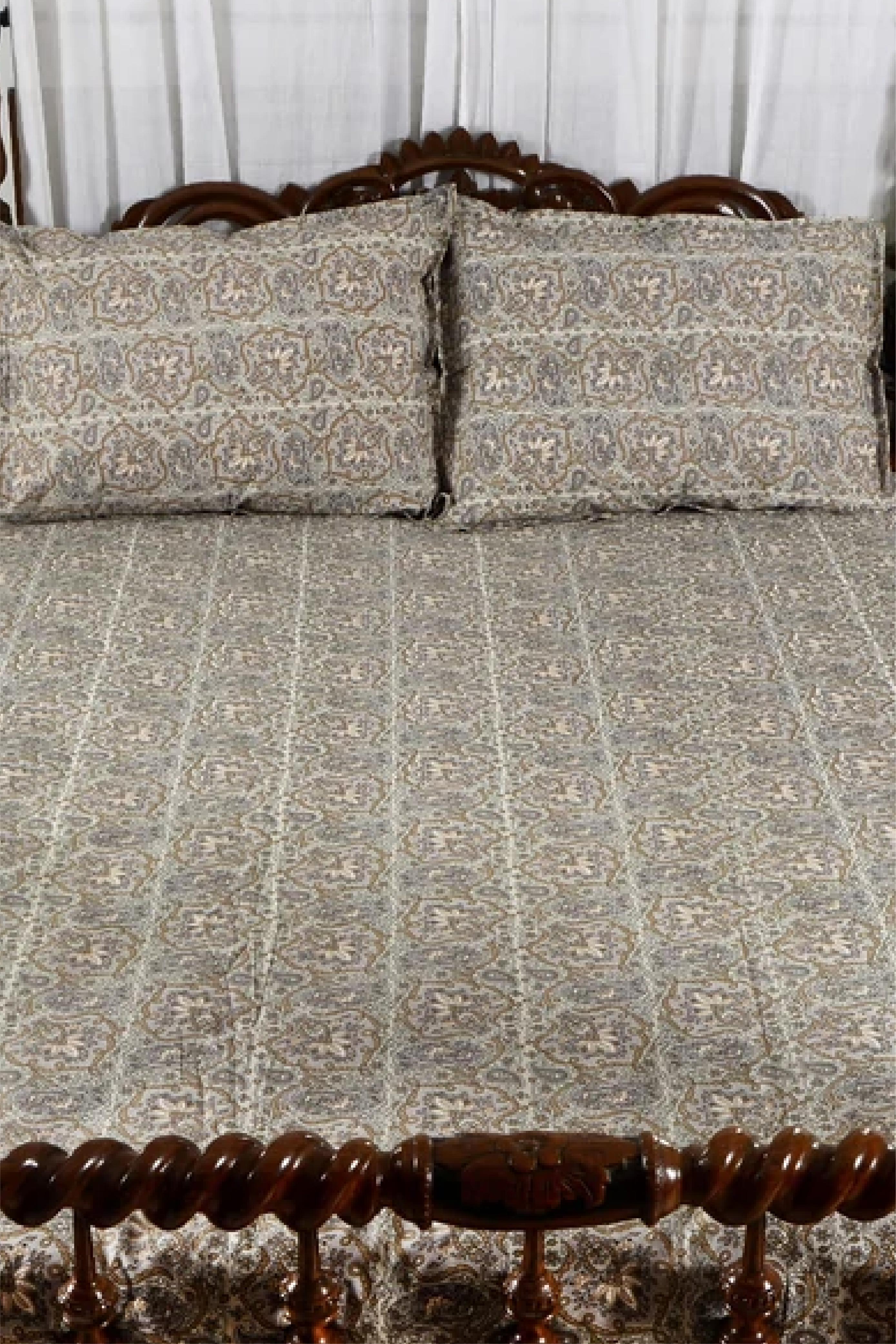 Juhi Grey- Bed Sheet