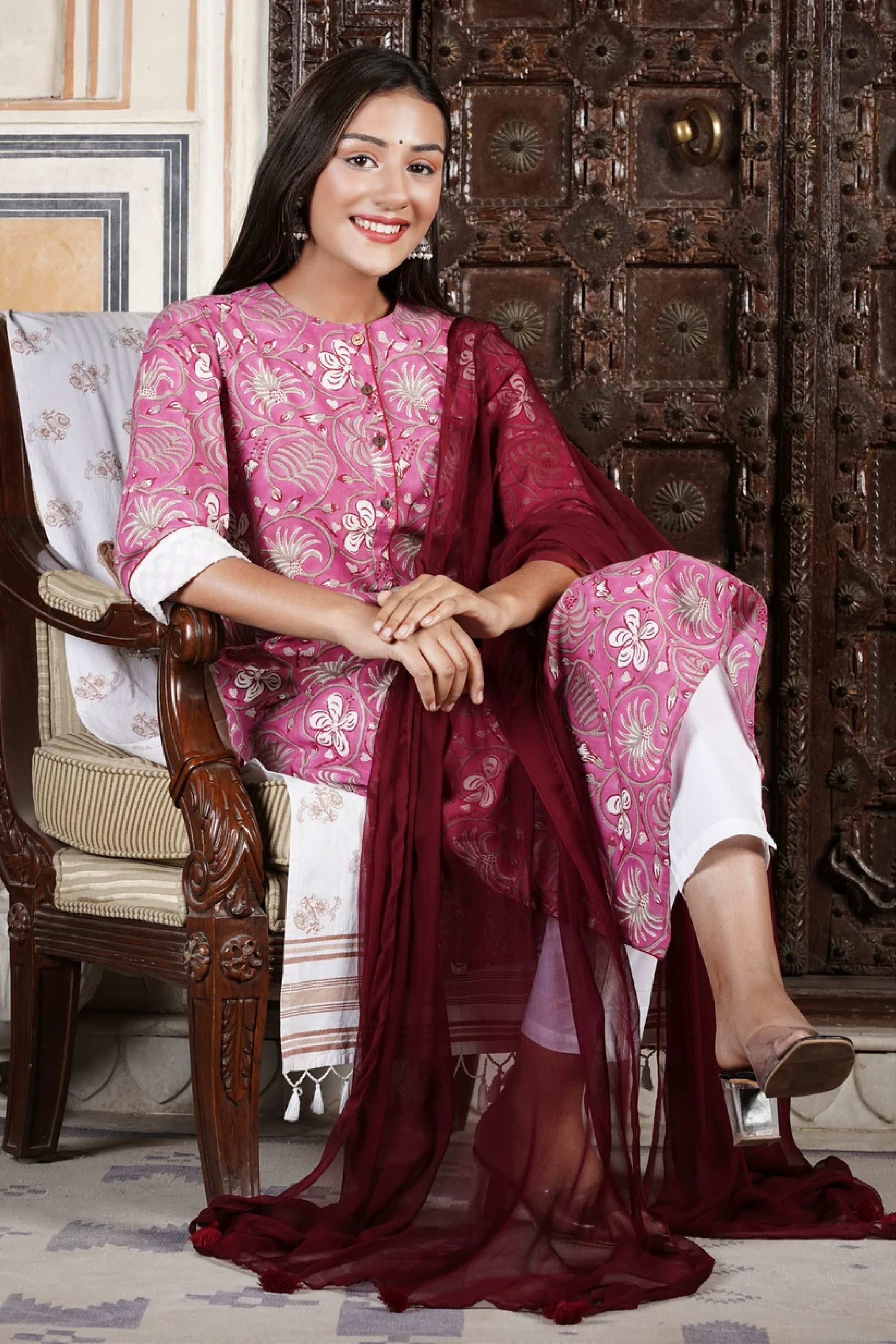 Onion Pink - Kurta Set S/3