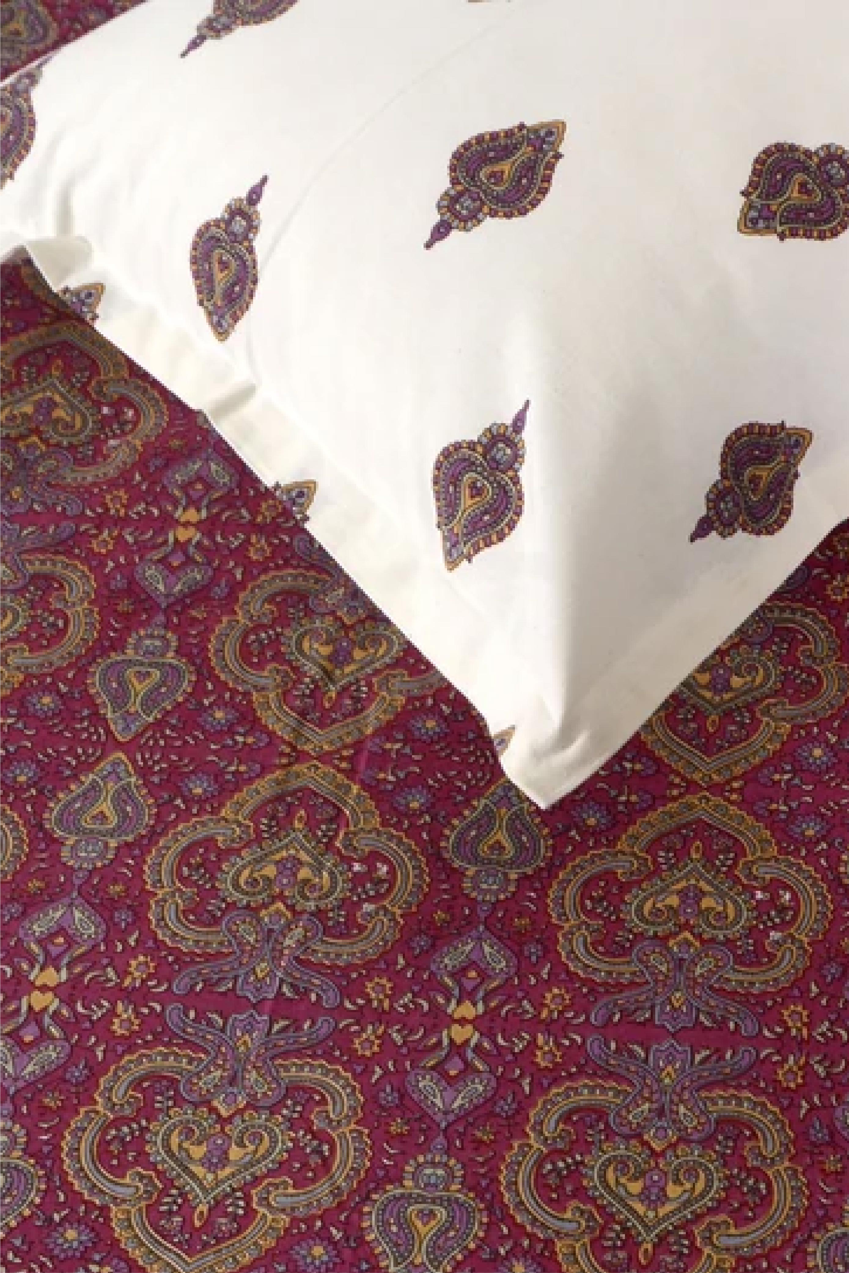 Mehrab Red - Bed Sheet