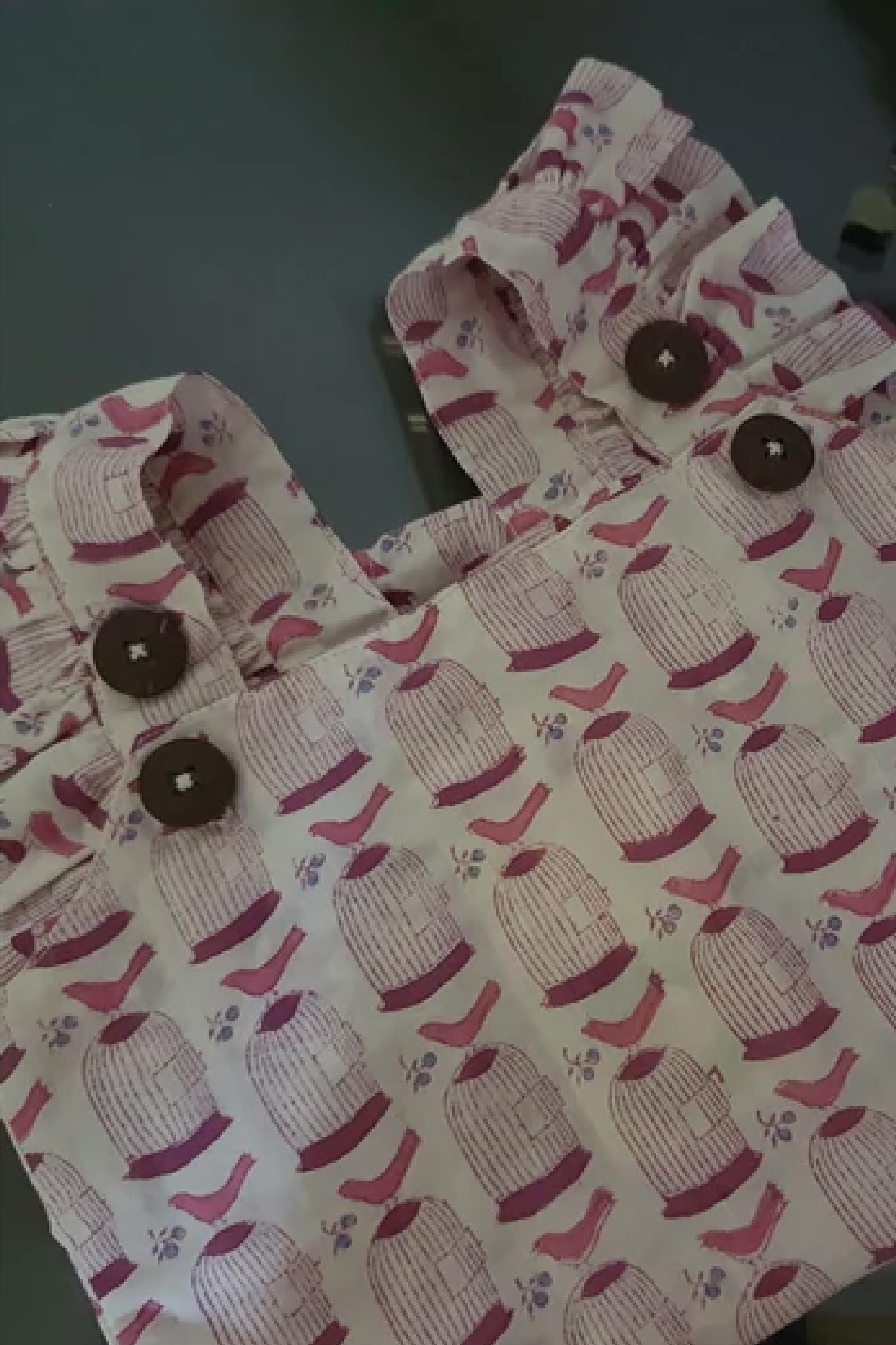 Cage Print Infant Rompers