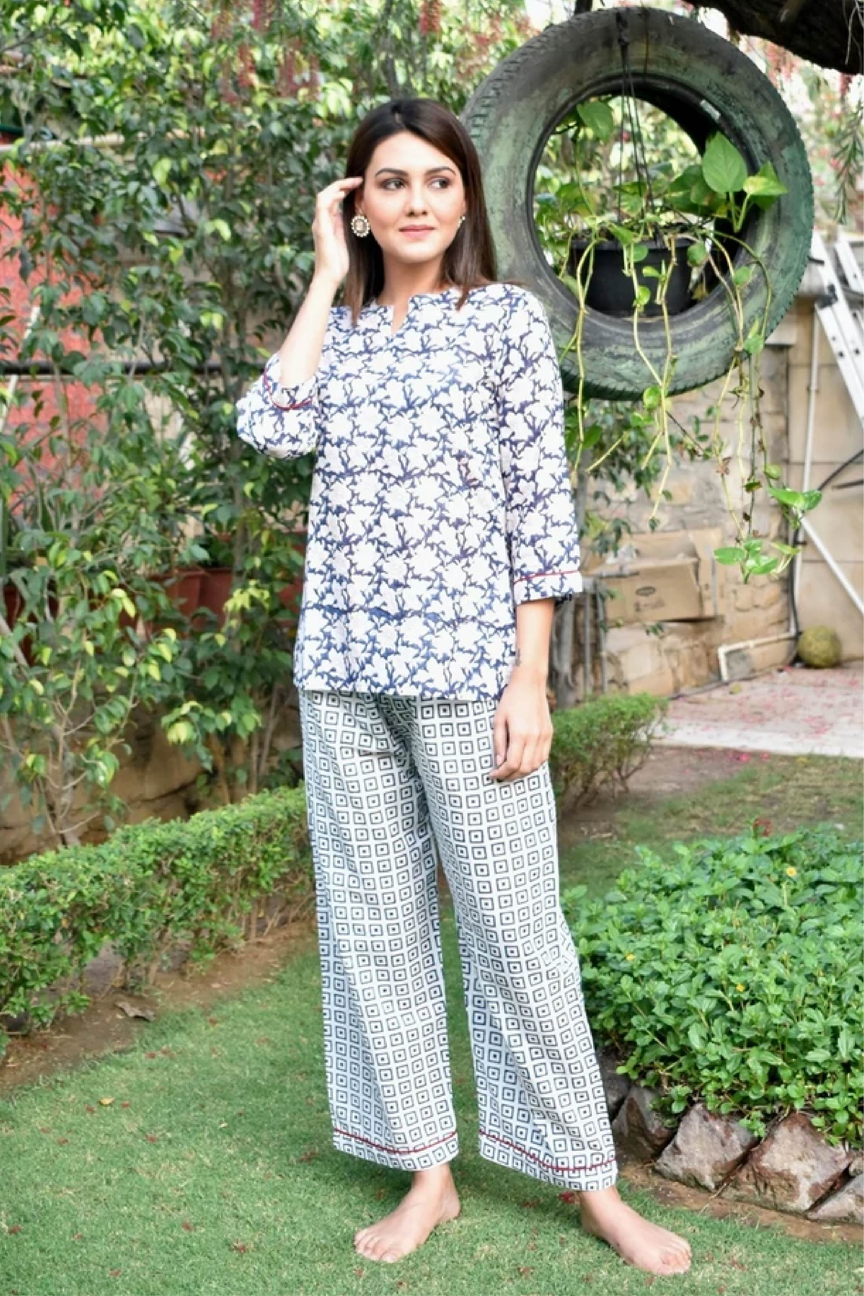 PJ Set Women Set of 2 Navy Penzy