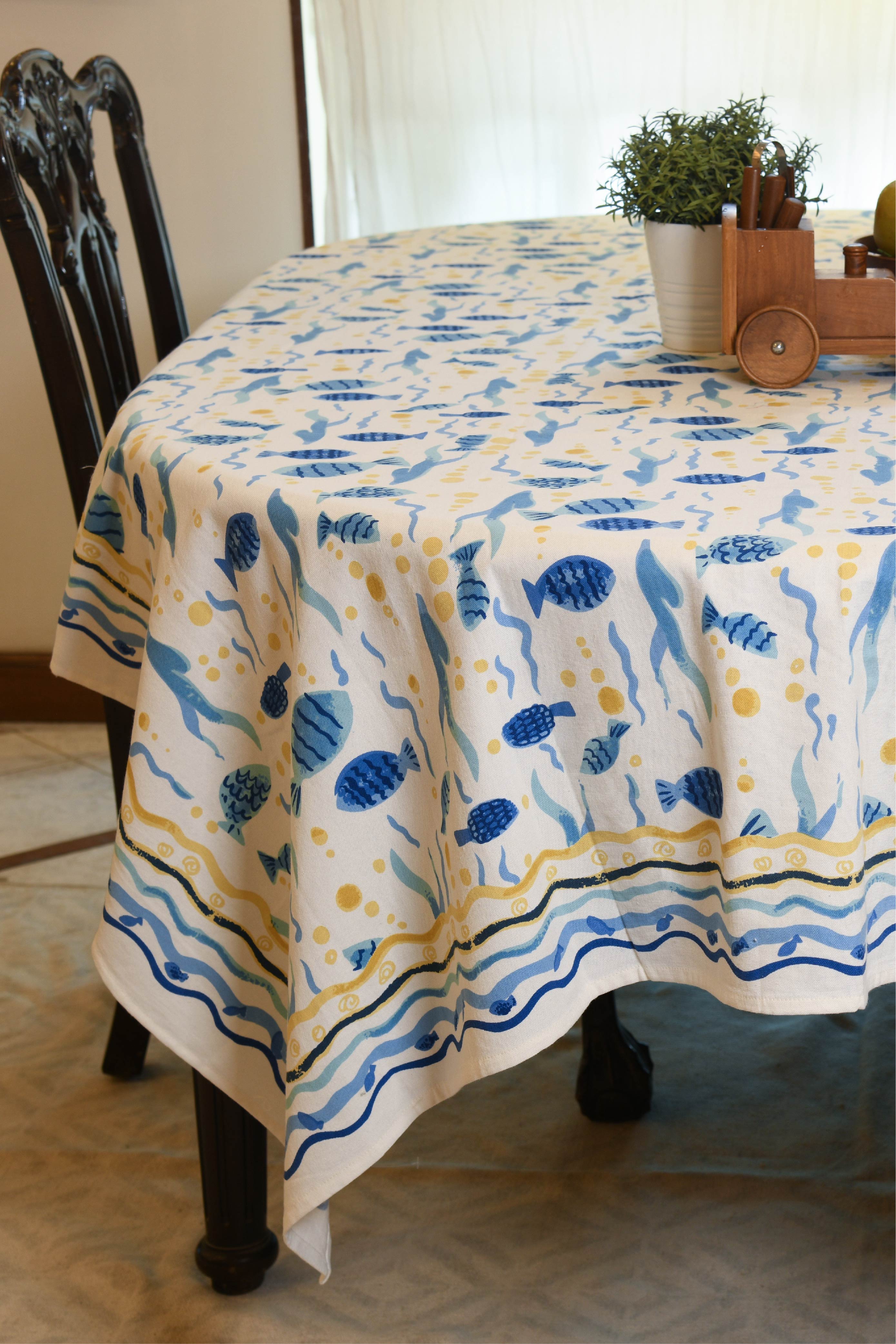 Blue Marine Table Cover