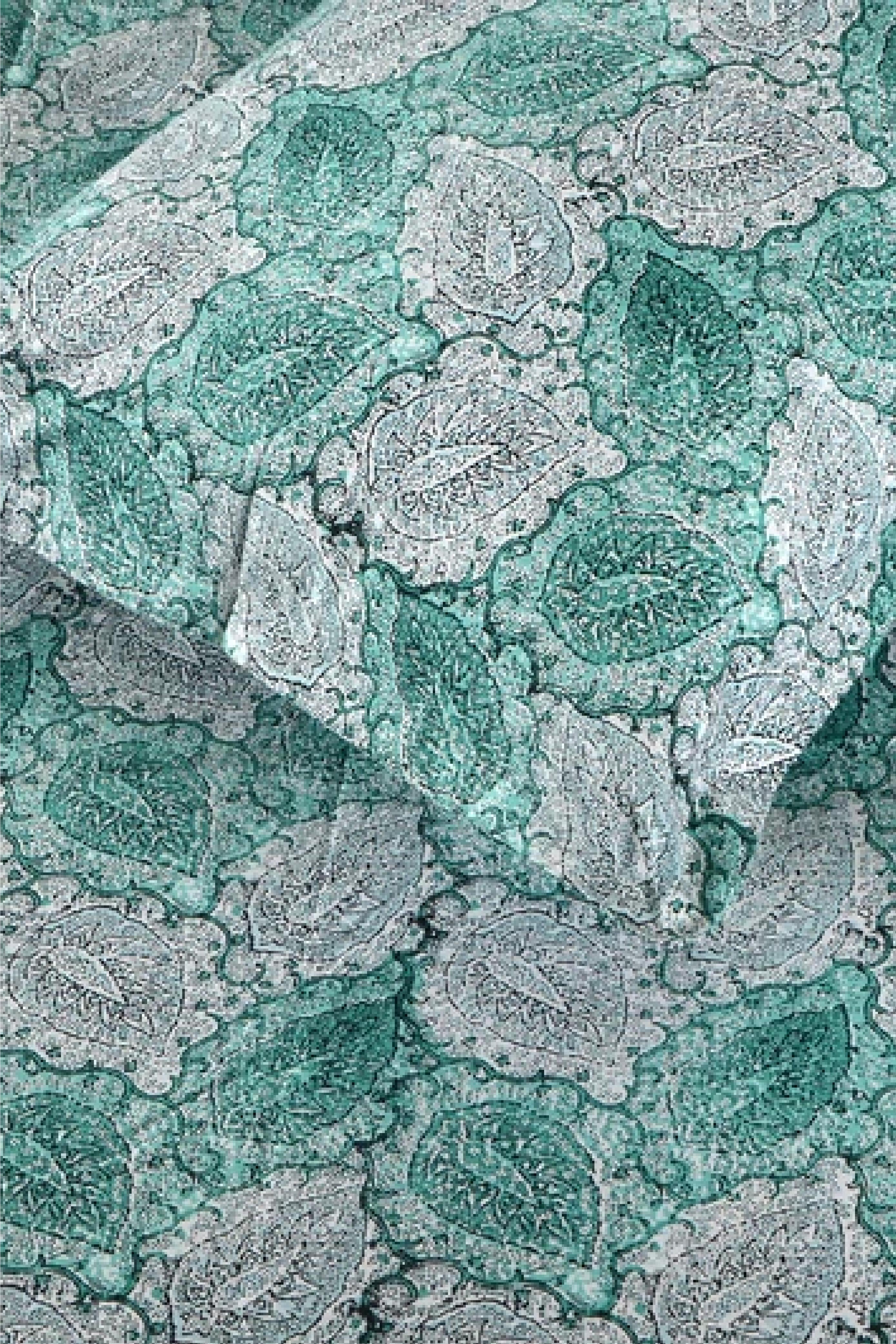 Sea Green Leaves - Bed Sheet