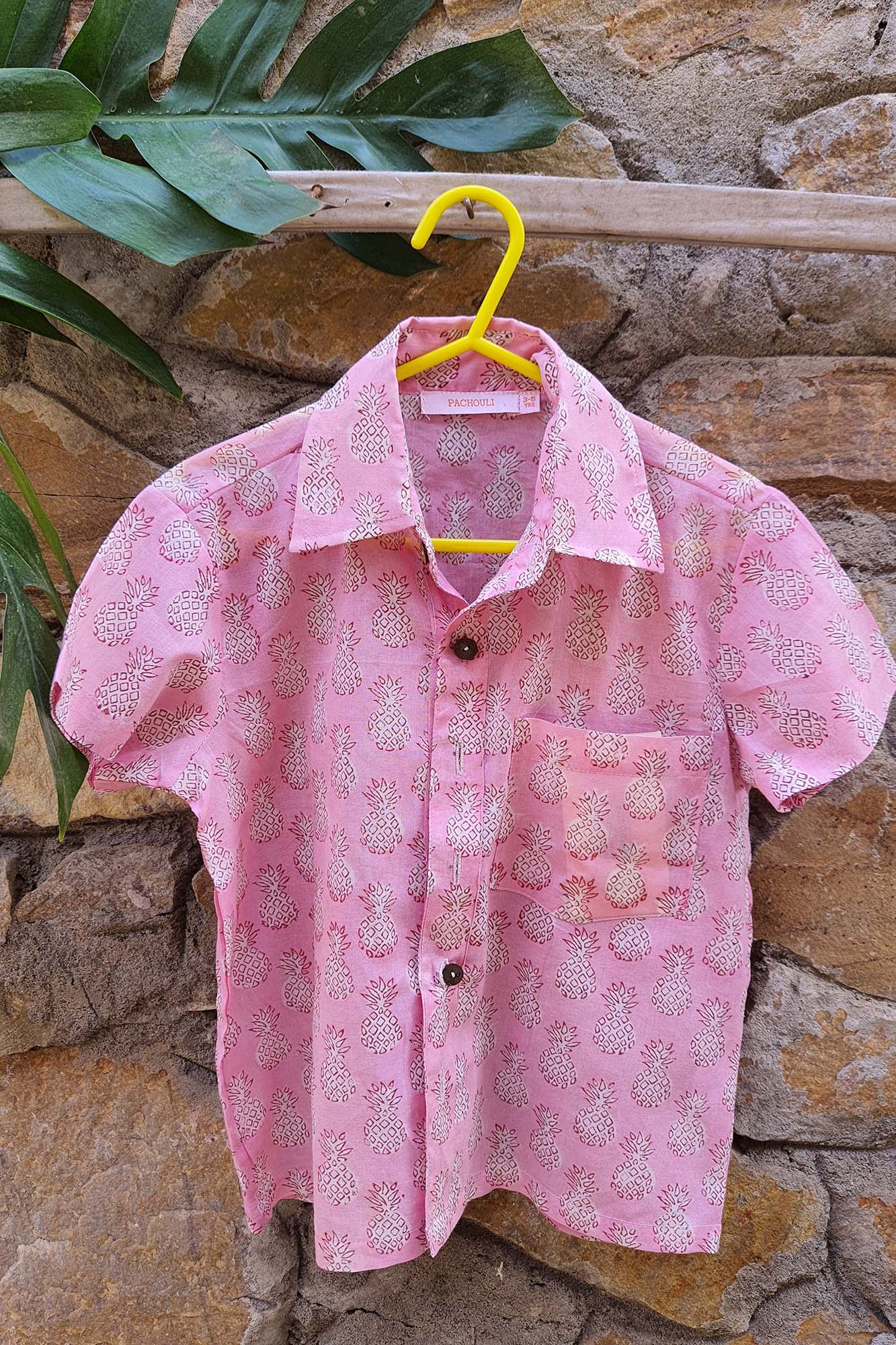 Boy Pineapple Pink Boy Shirt