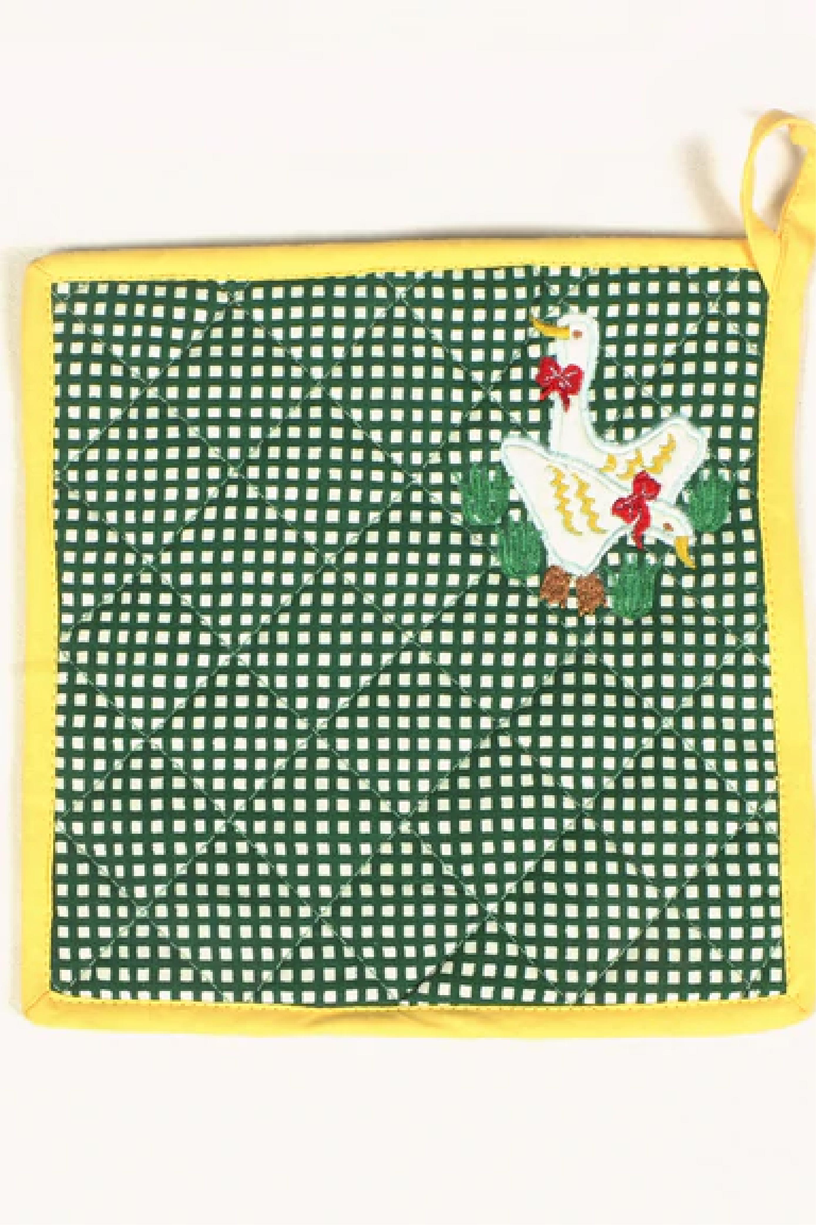 Duck Embroidered - Pot Holder