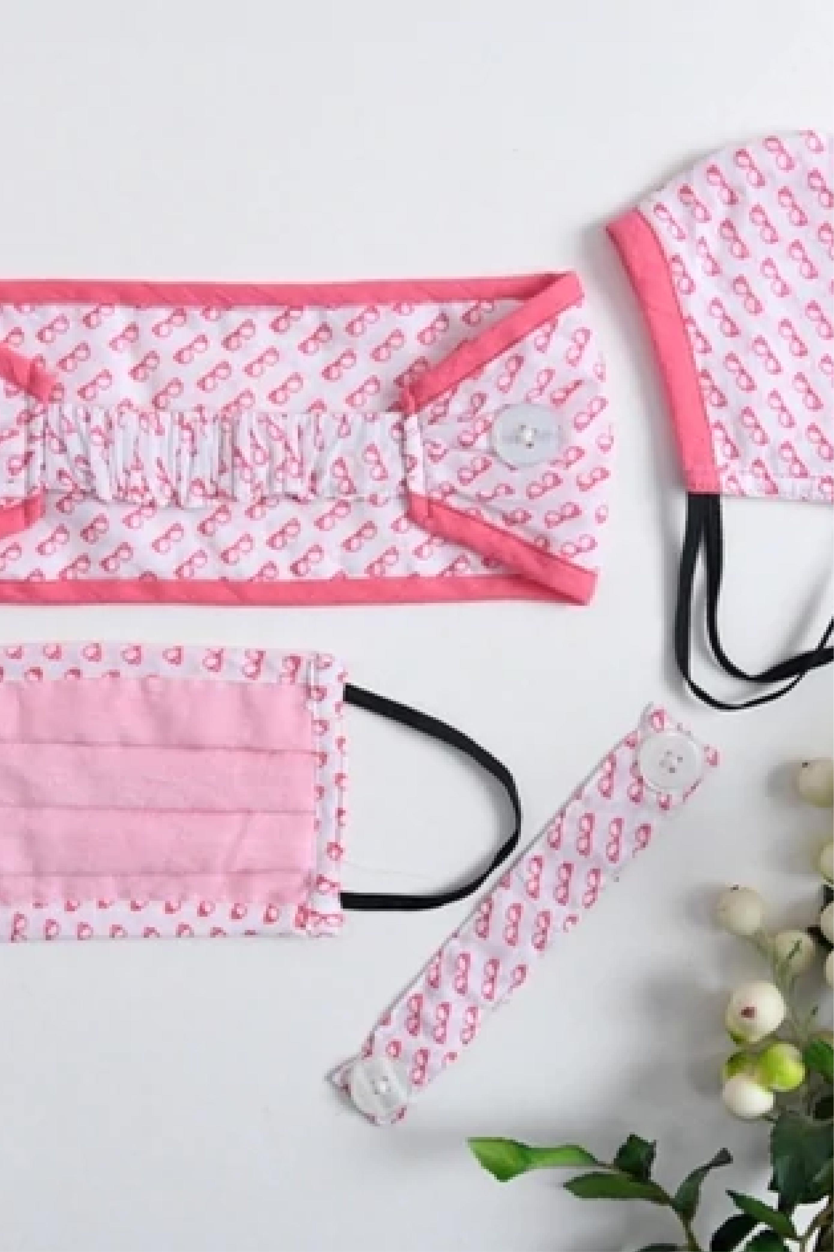 Mask 4 Pc. Set - Pink