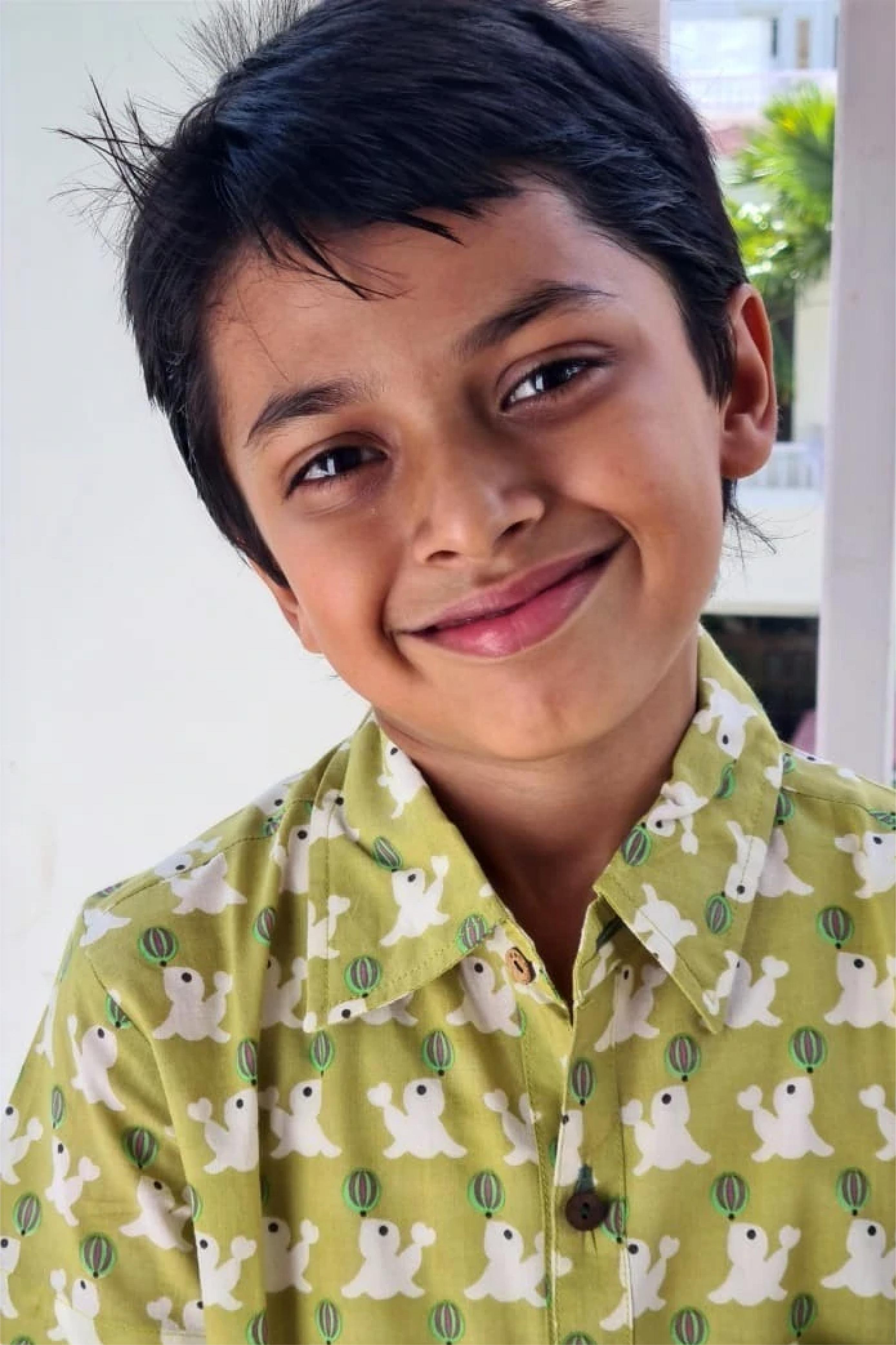 Boy Dolphin Green Shirt