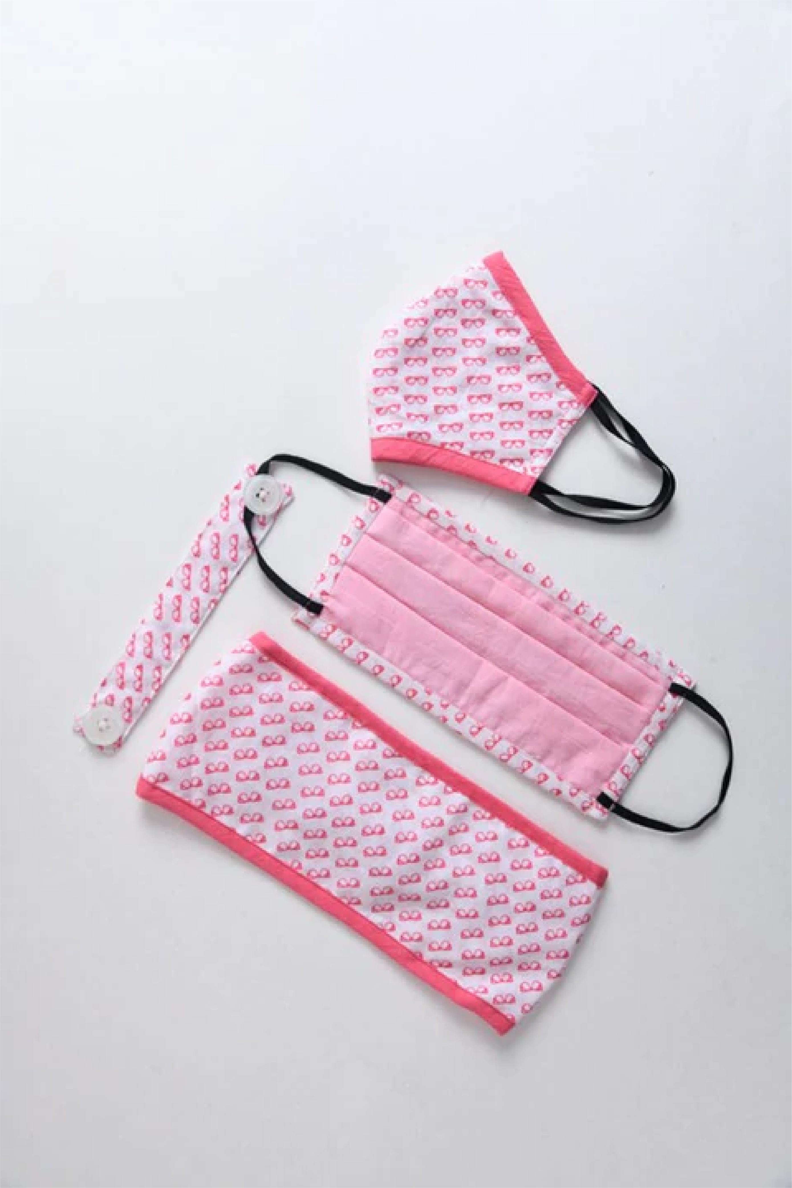Mask 4 Pc. Set - Pink