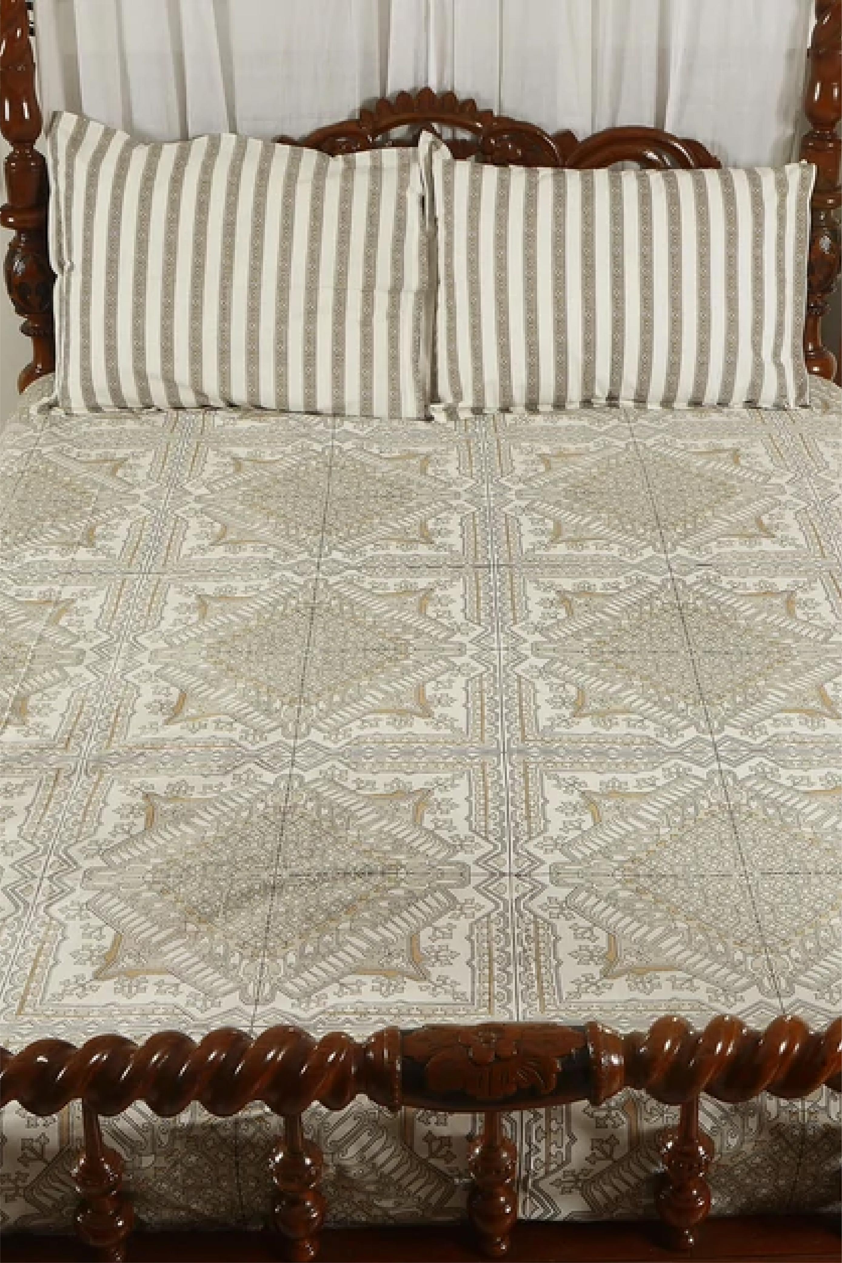 Geometrica Grey - Bed Sheet