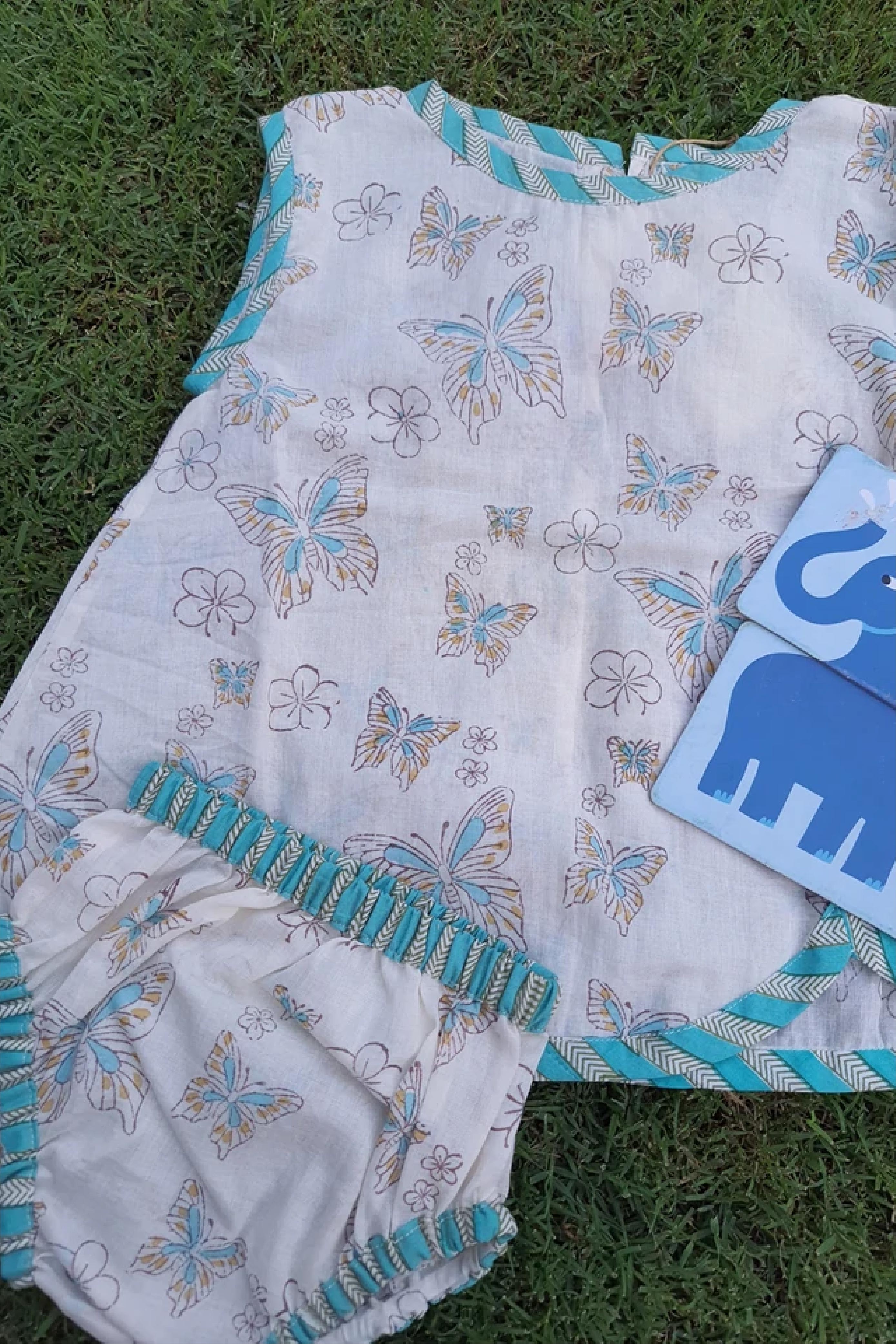 Butterfly - Infant baby Dress With Shorts