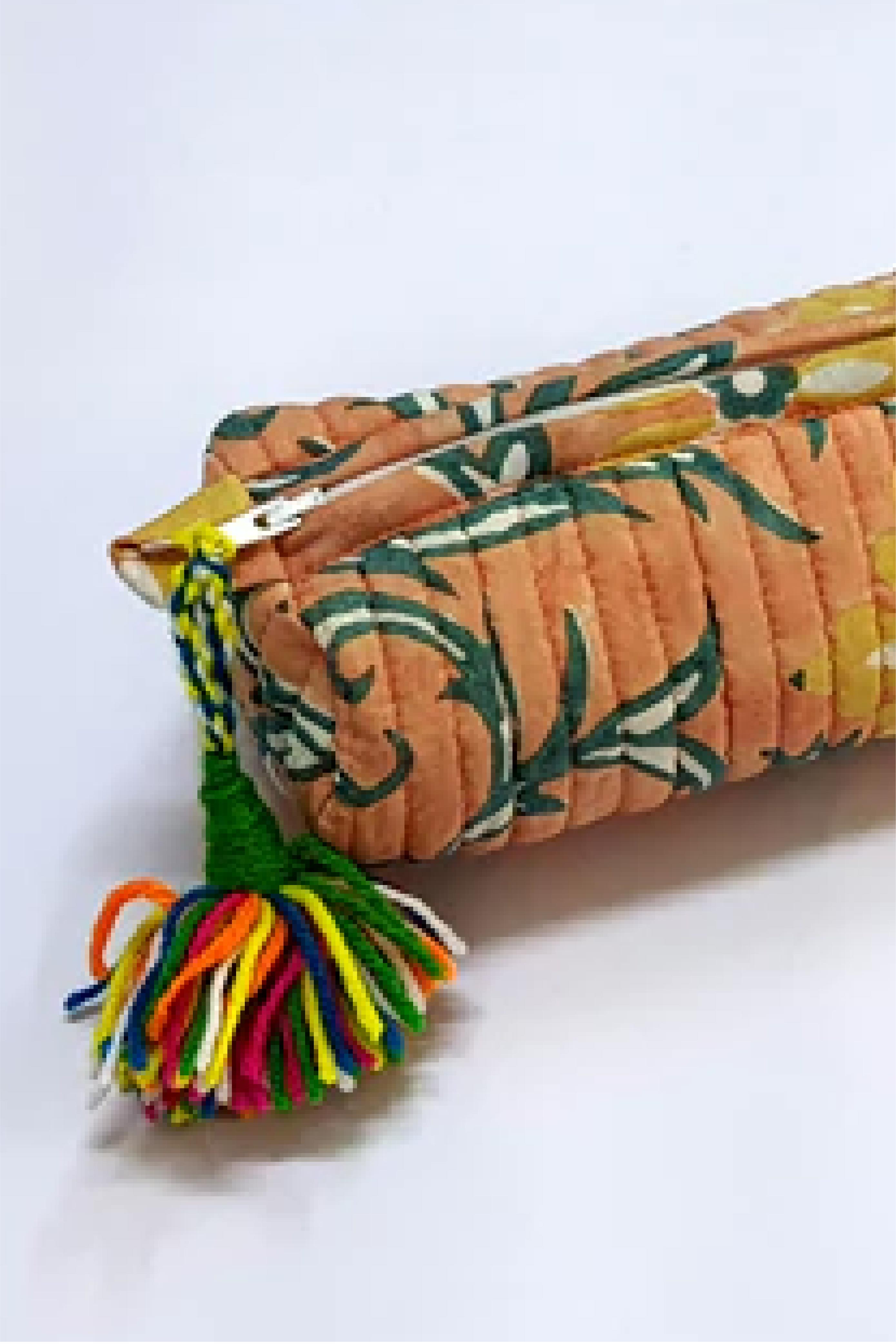 Peach Floral-Pencil Box