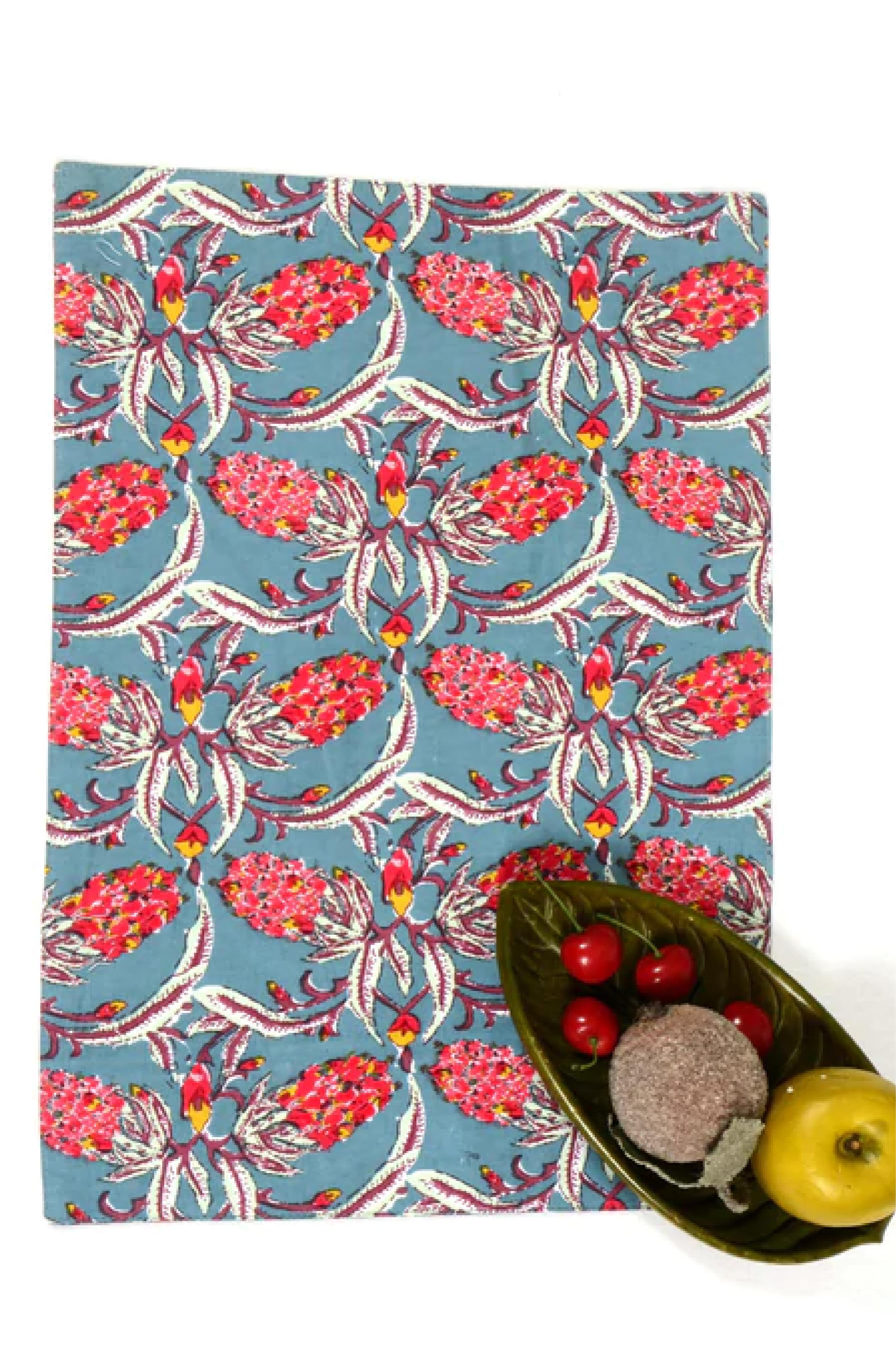 Floral Jaal - Place Mat & Napkin Set S/6+6