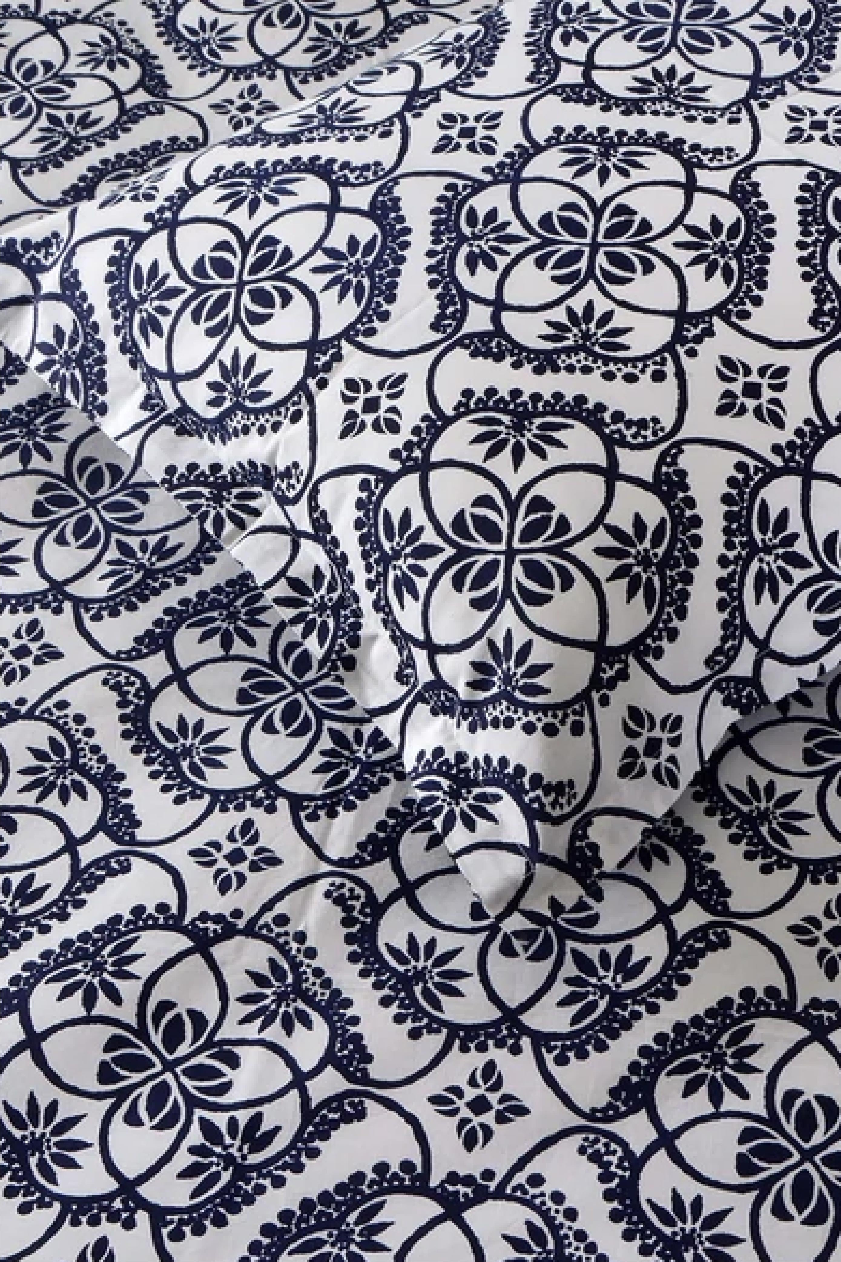 Blue Jaal - Bed Sheet