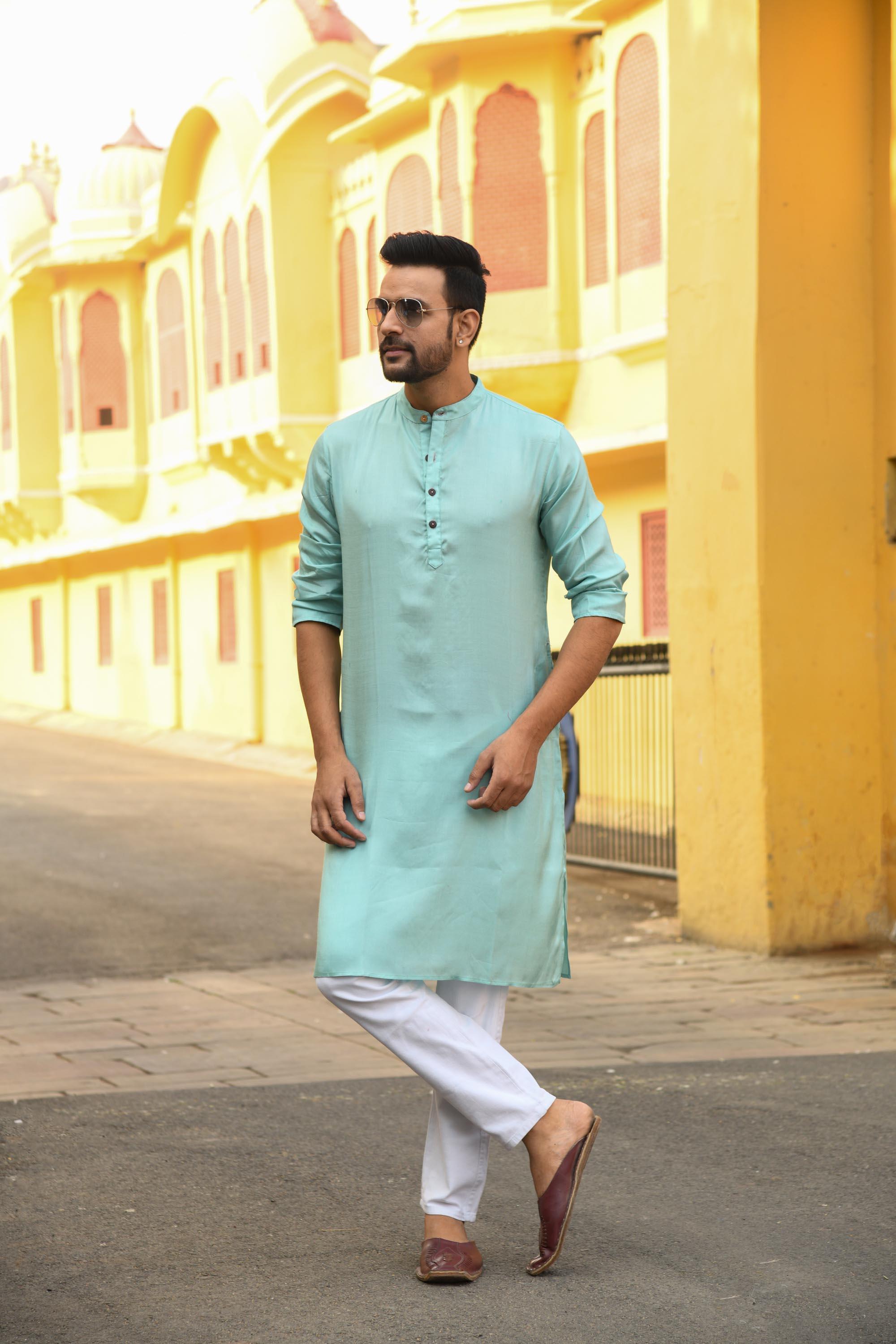 Sea Green Long Kurta