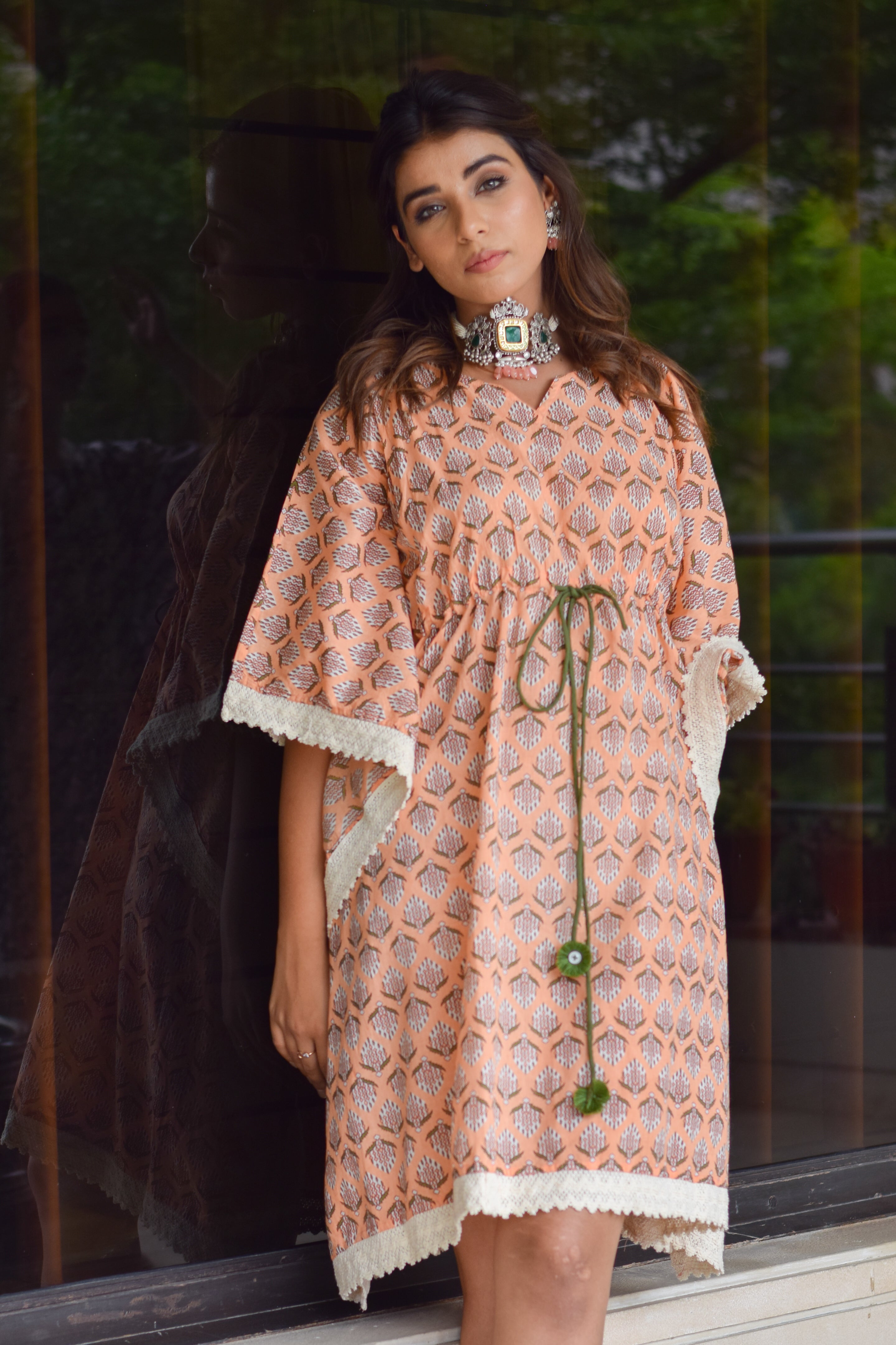 Kaftan Short Women Tropical Island