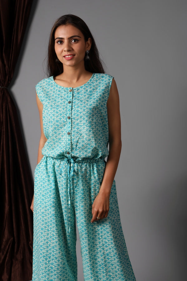 Jumpsuit-Aqua