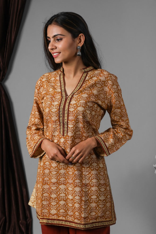 Women BPA Kurta-Vegetable Dye Jaal