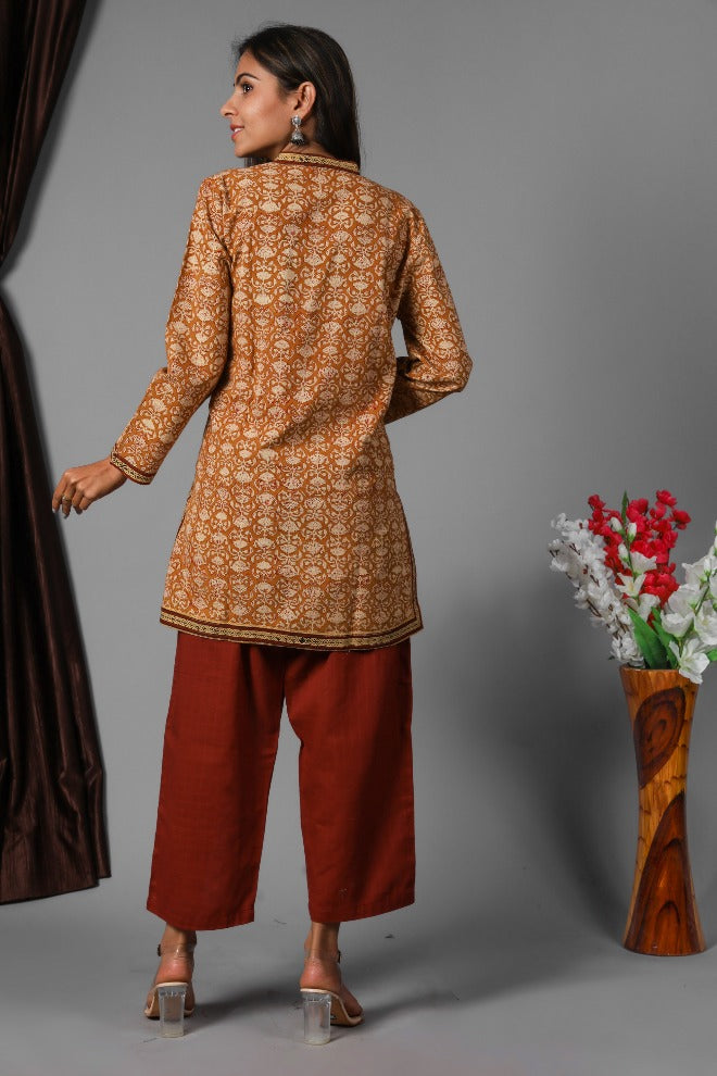 Women BPA Kurta-Vegetable Dye Jaal