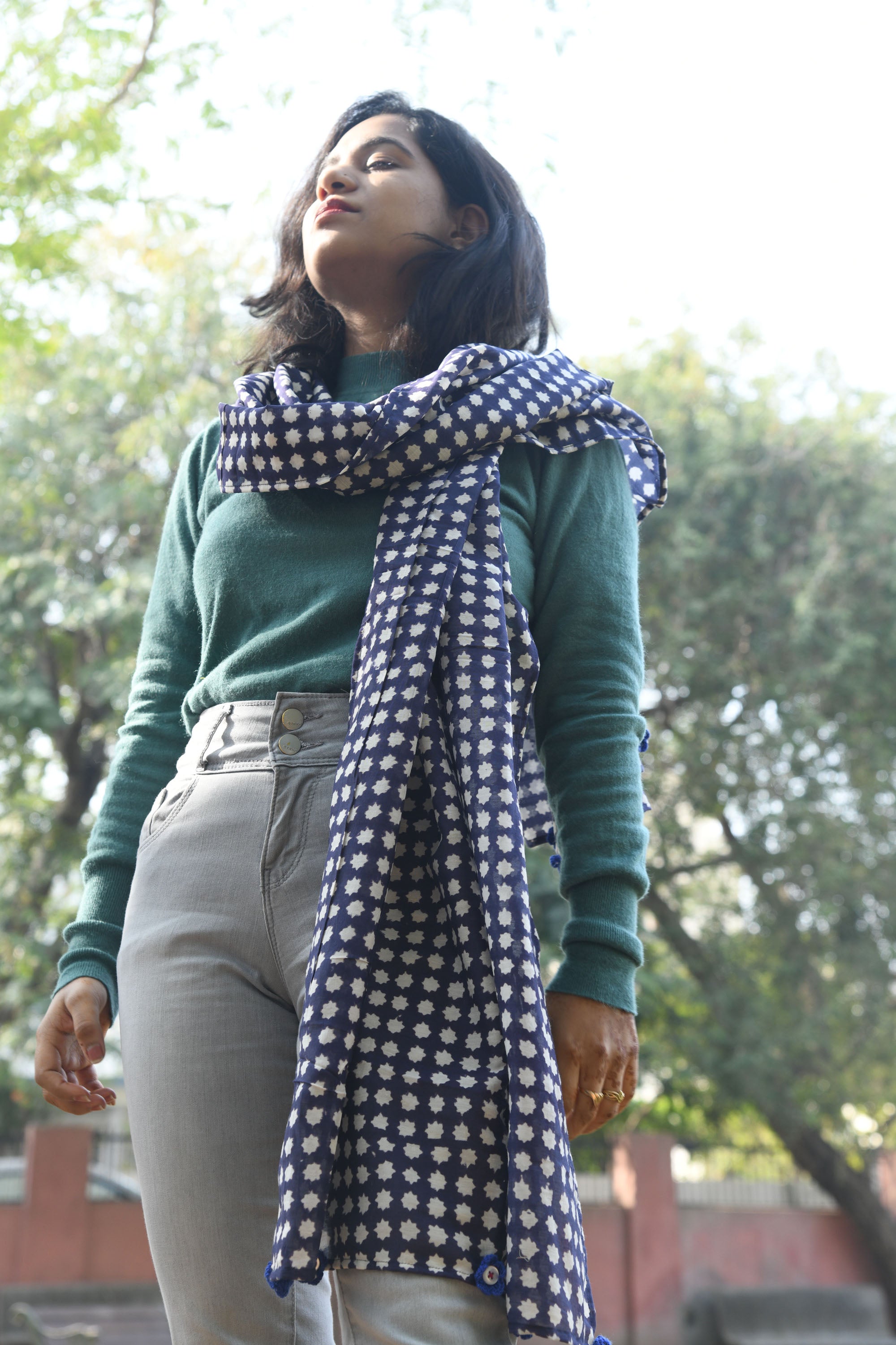 Women Stole-Blue Star