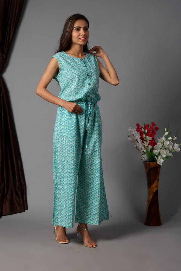 Jumpsuit-Aqua