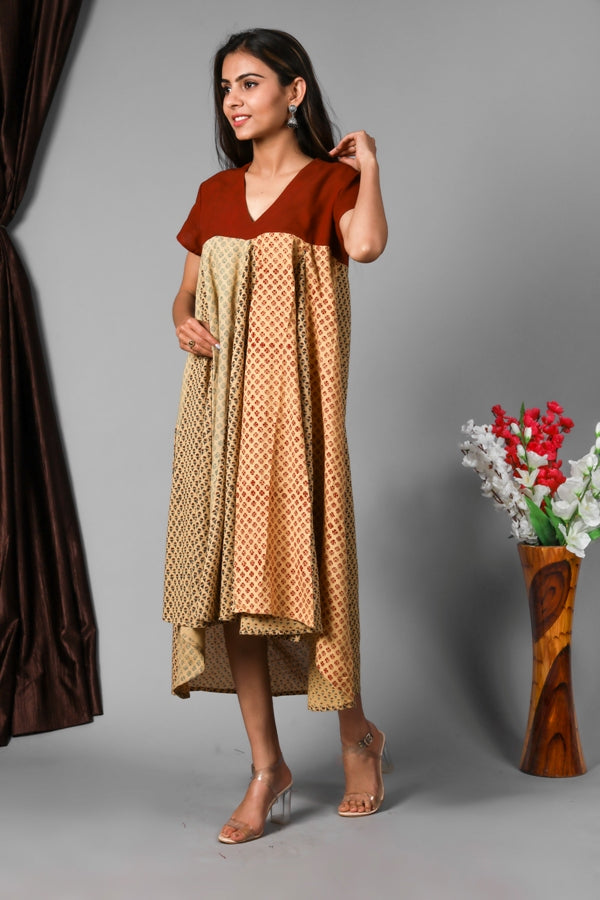 Dress Uneven-Vegetable Dye