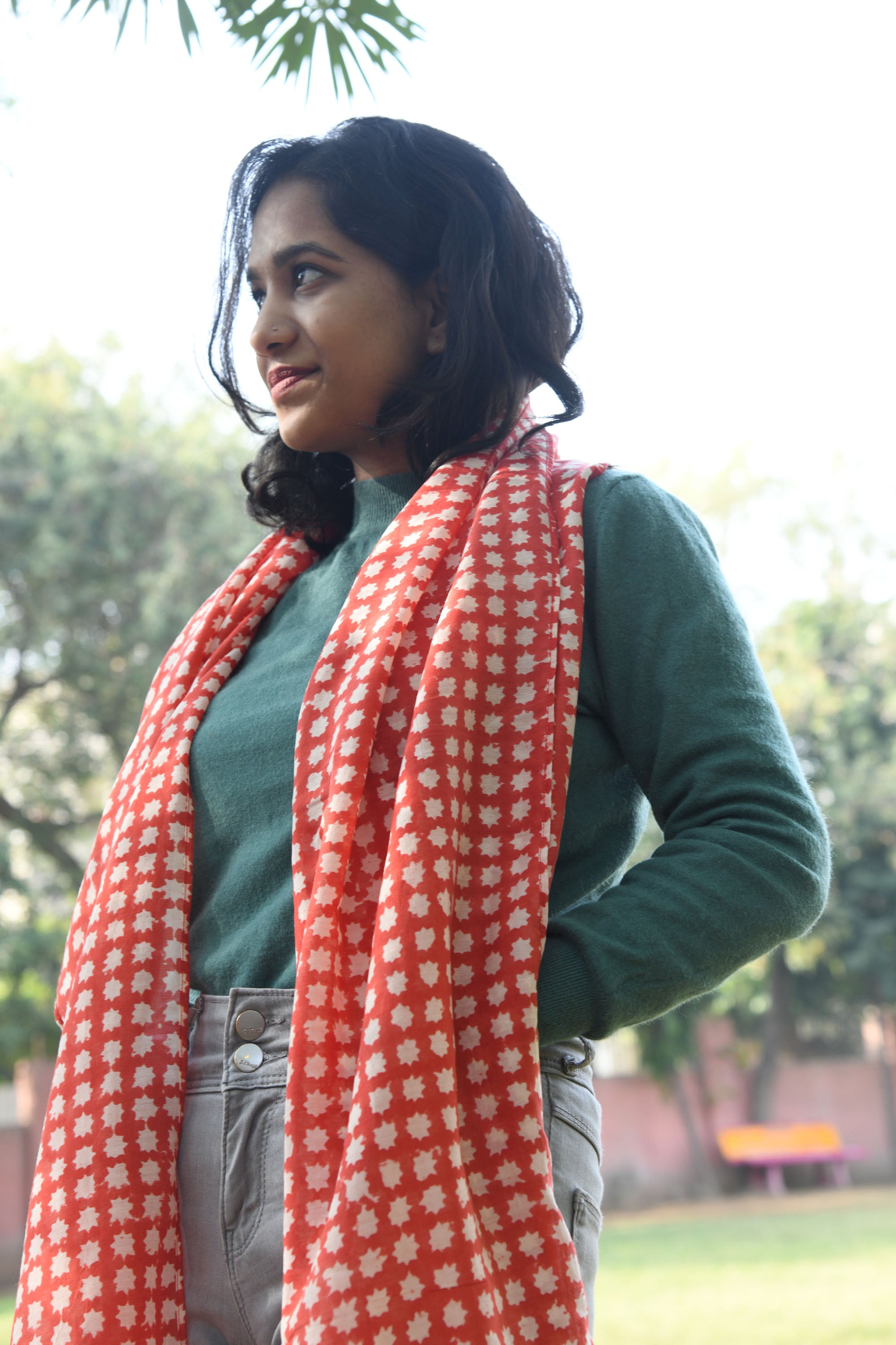 Women Stole-Red Star