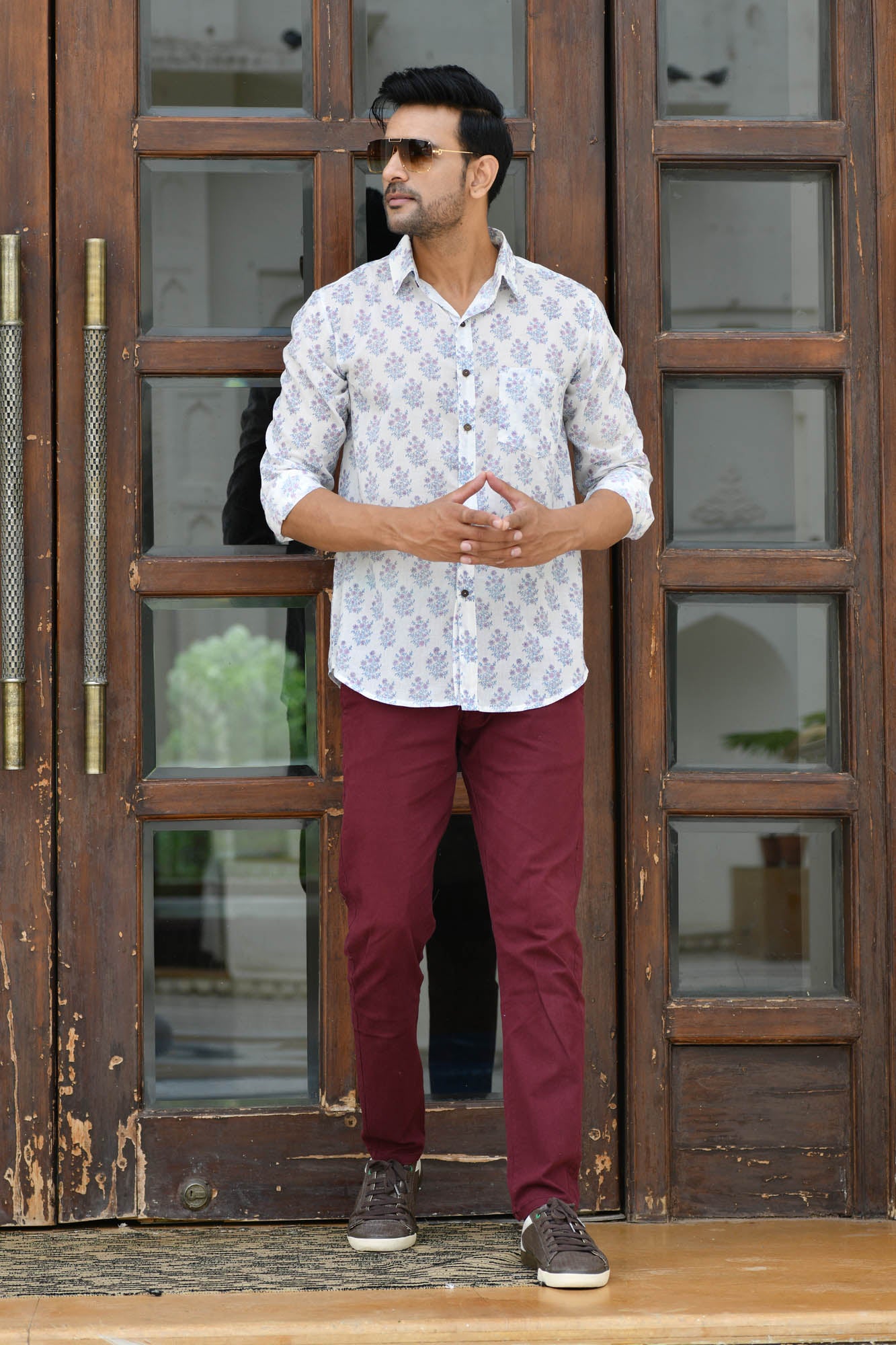 Lavender Bloom Full Sleeve Shirt