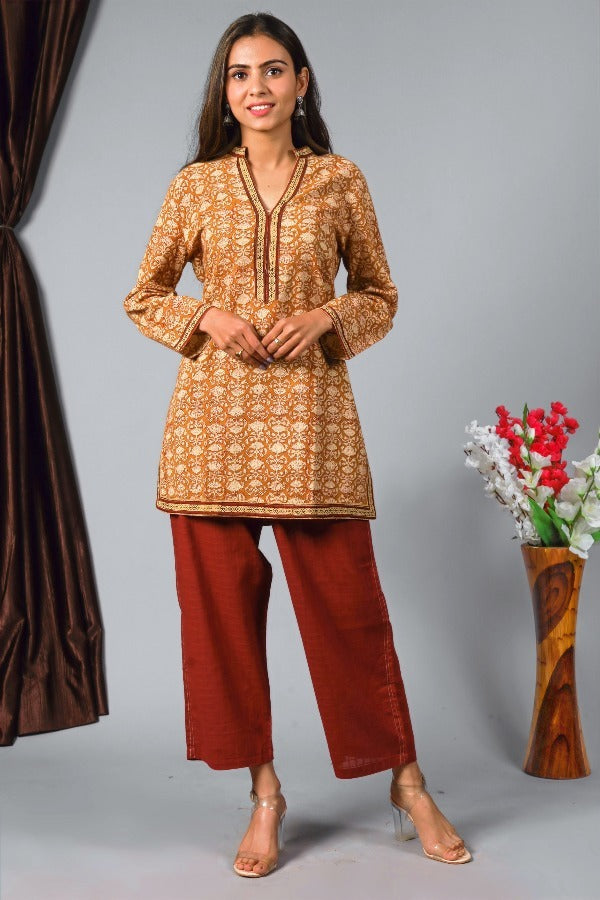 Women BPA Kurta-Vegetable Dye Jaal