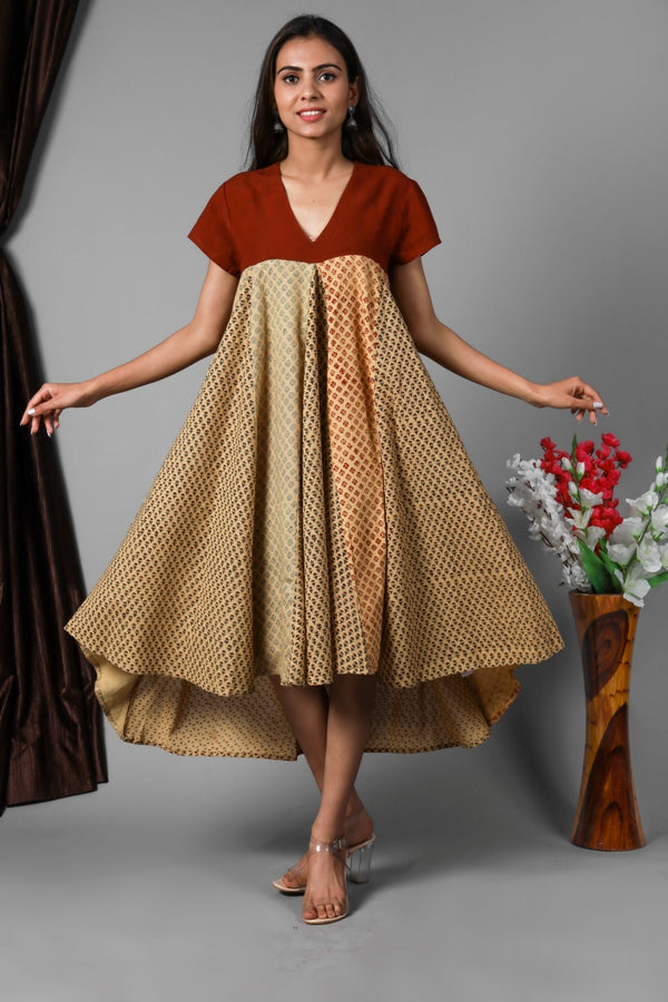 Dress Uneven-Vegetable Dye