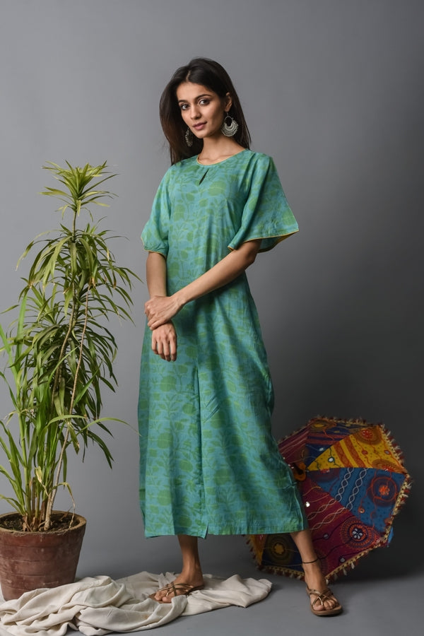 Jumsuit Women Modal Aqua Green