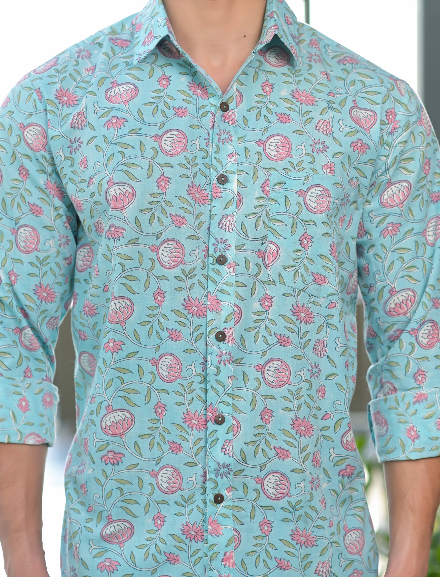 Men Pomegranate Jaal - Full Sleeve Shirt