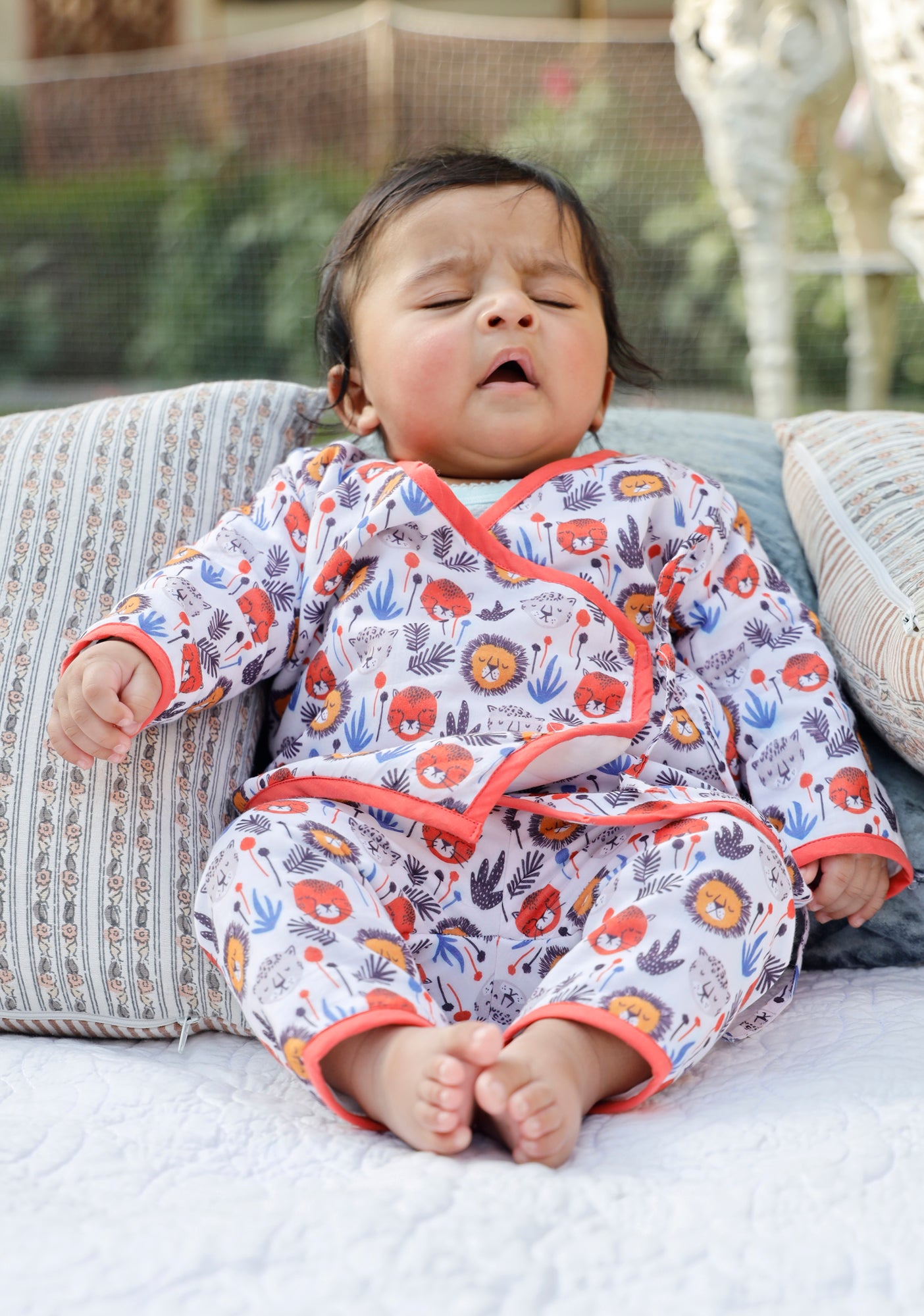 Top Winter With Pajama Infants Lion Safari