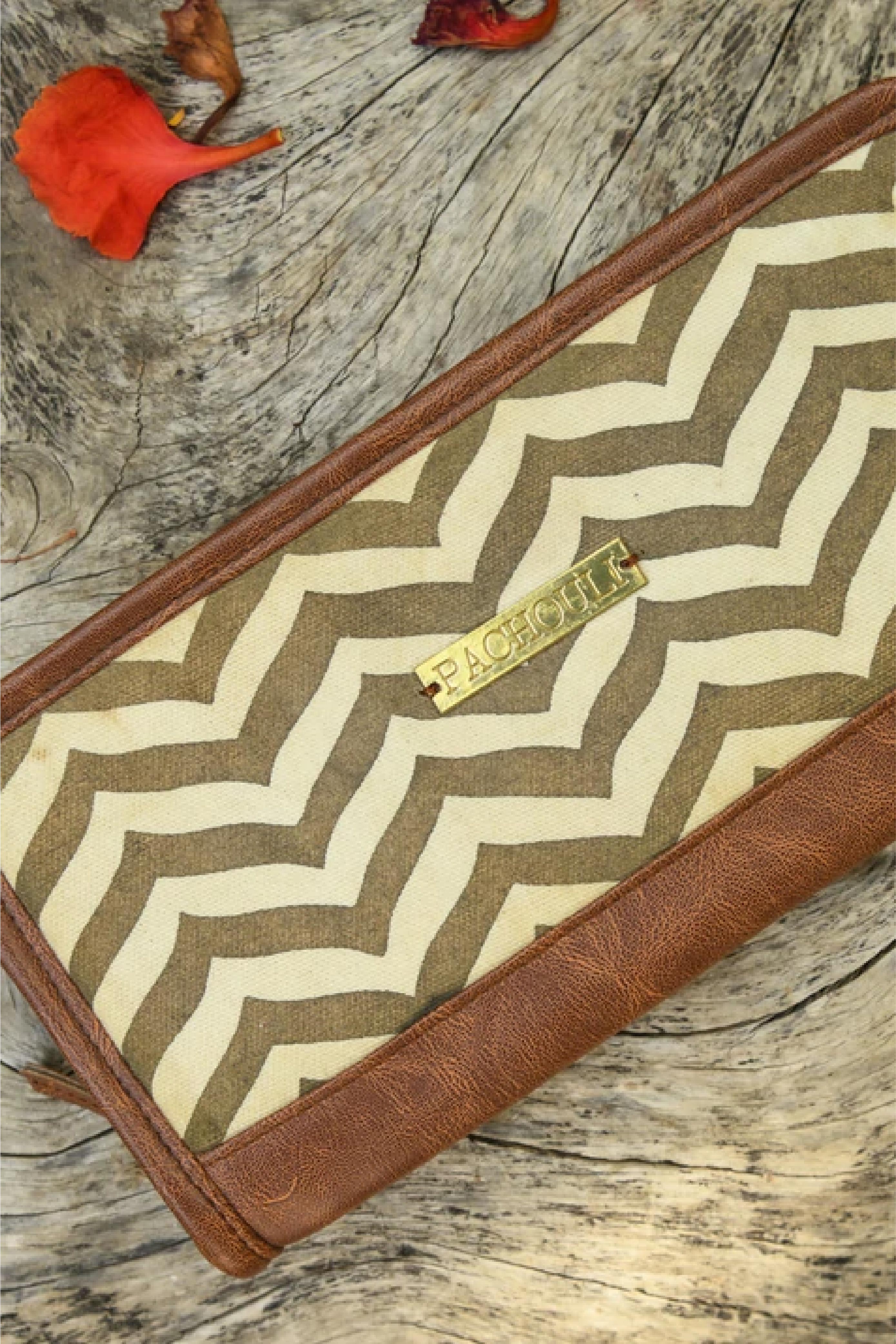 Golden Chevron Wallet