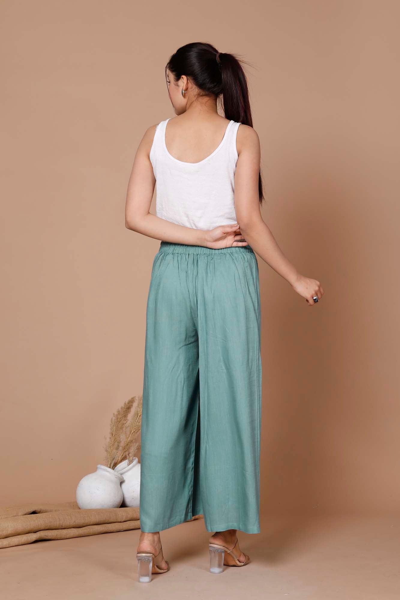 Women Broad Pant Grey