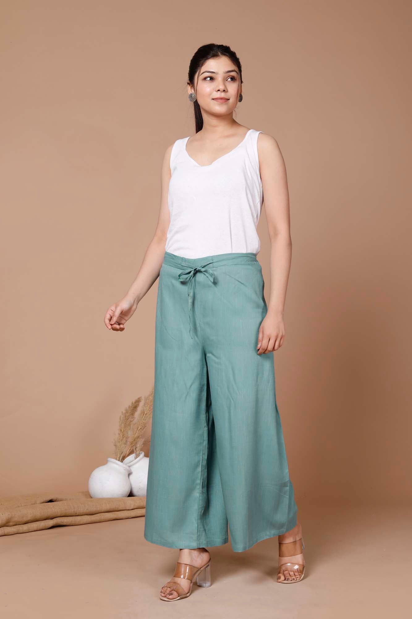 Women Broad Pant Grey