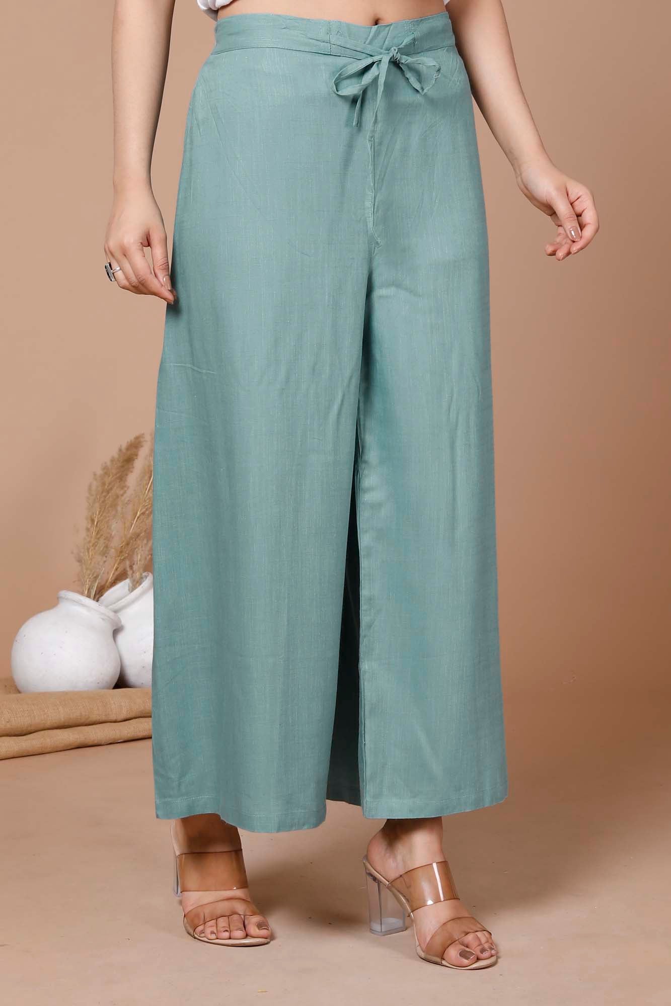 Women Broad Pant Grey