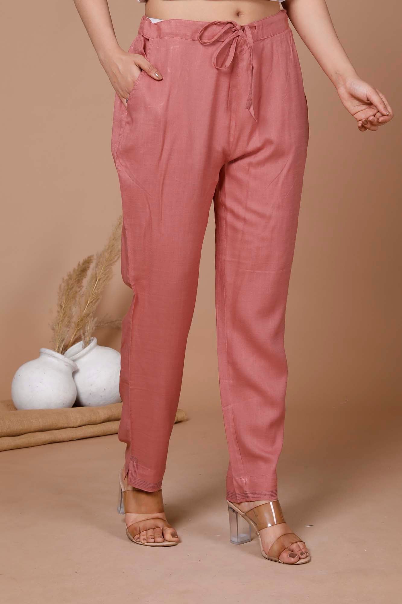 Pant Regular Women Peach