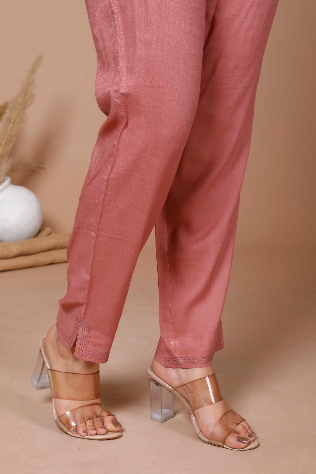 Pant Regular Women Peach