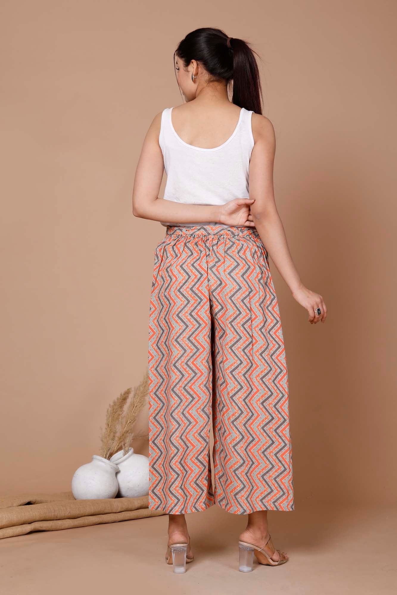Pant Broad Women Chevron