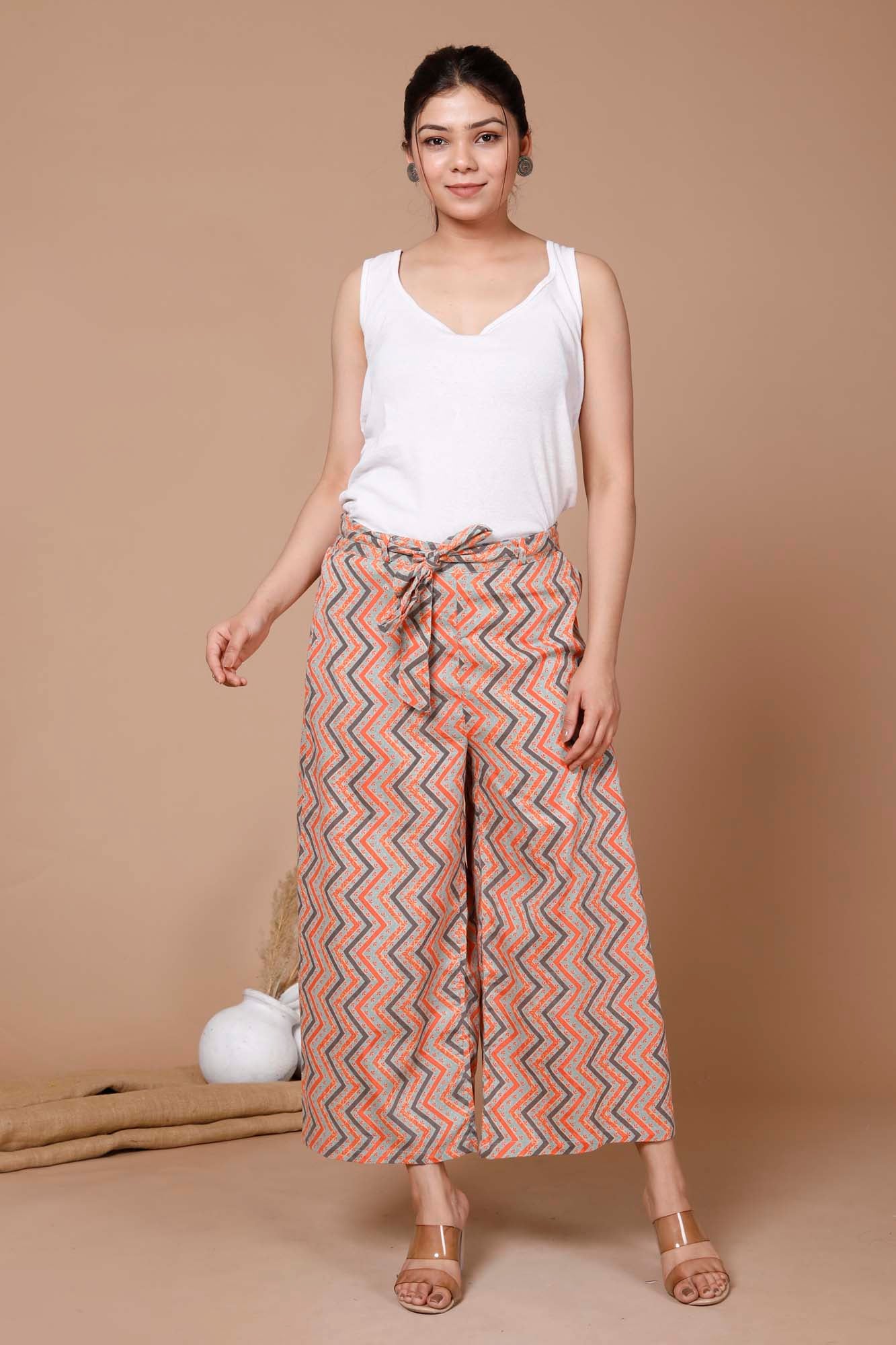 Pant Broad Women Chevron