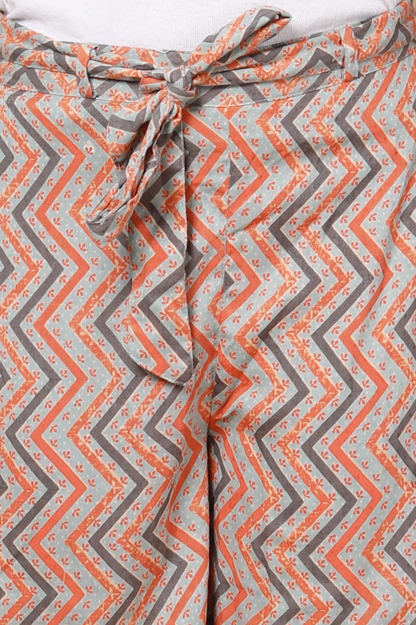 Pant Broad Women Chevron