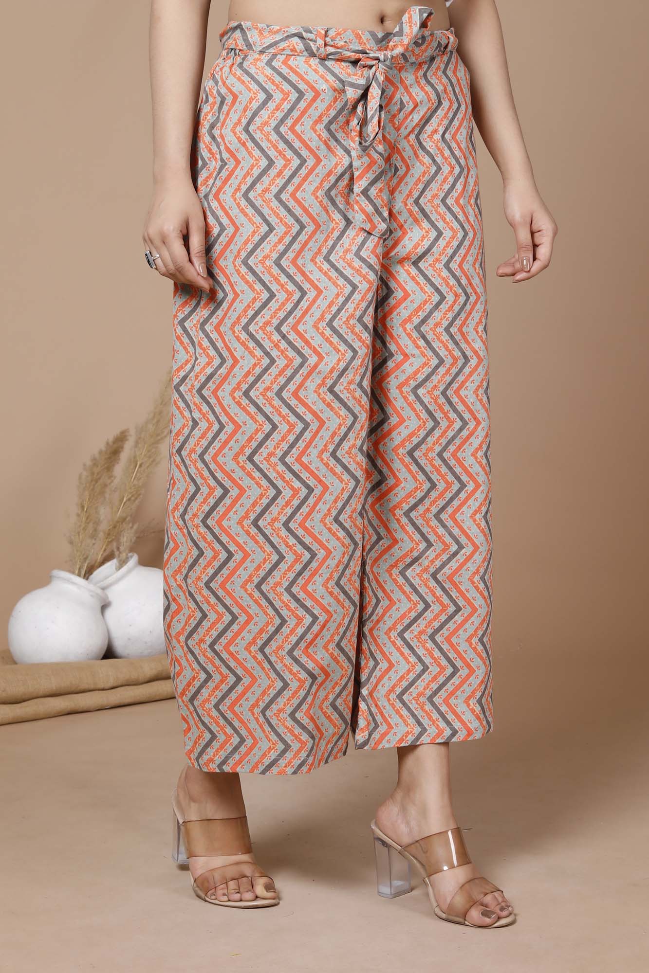 Pant Broad Women Chevron