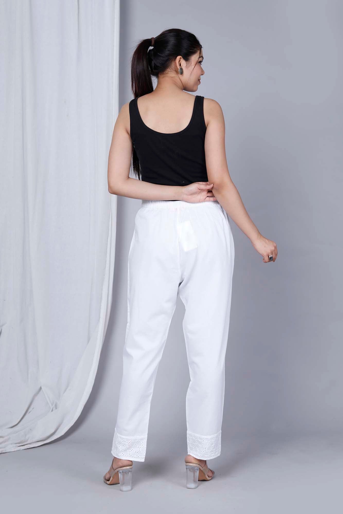 Pant Regular Women Haccuba White