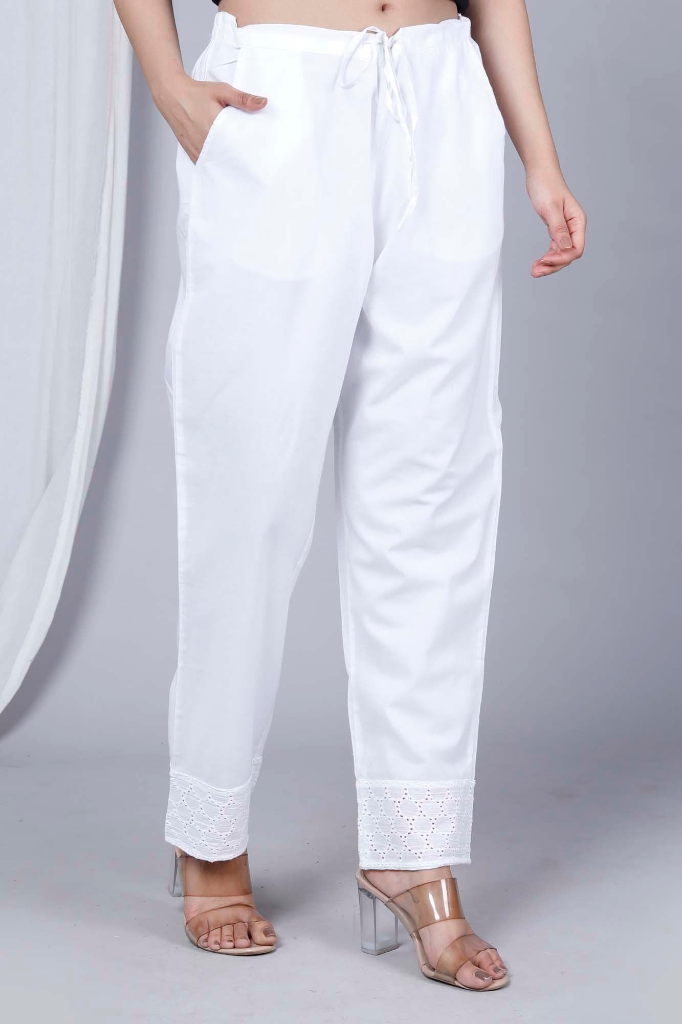 Pant Regular Women Haccuba White