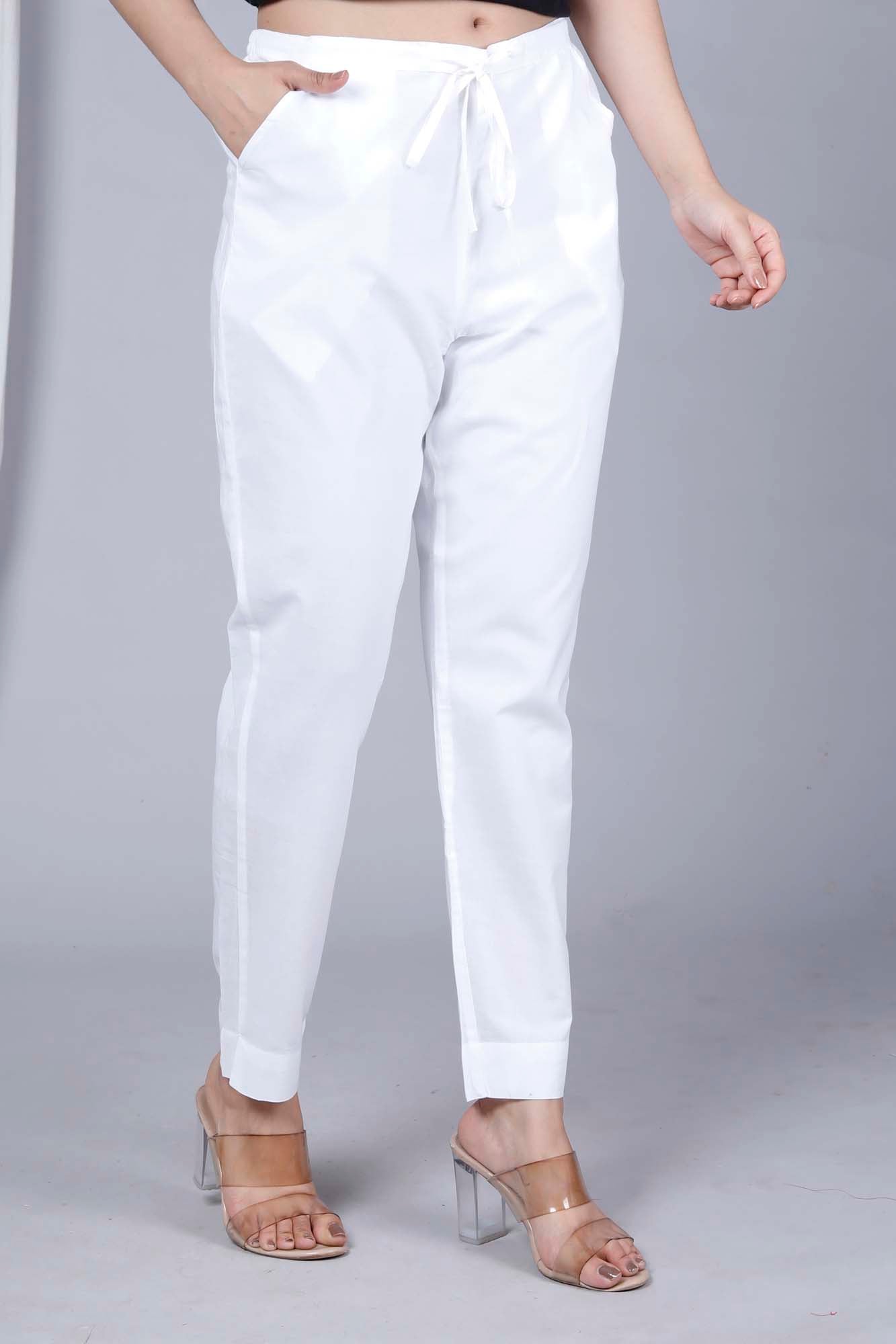 Pant Regular Women White