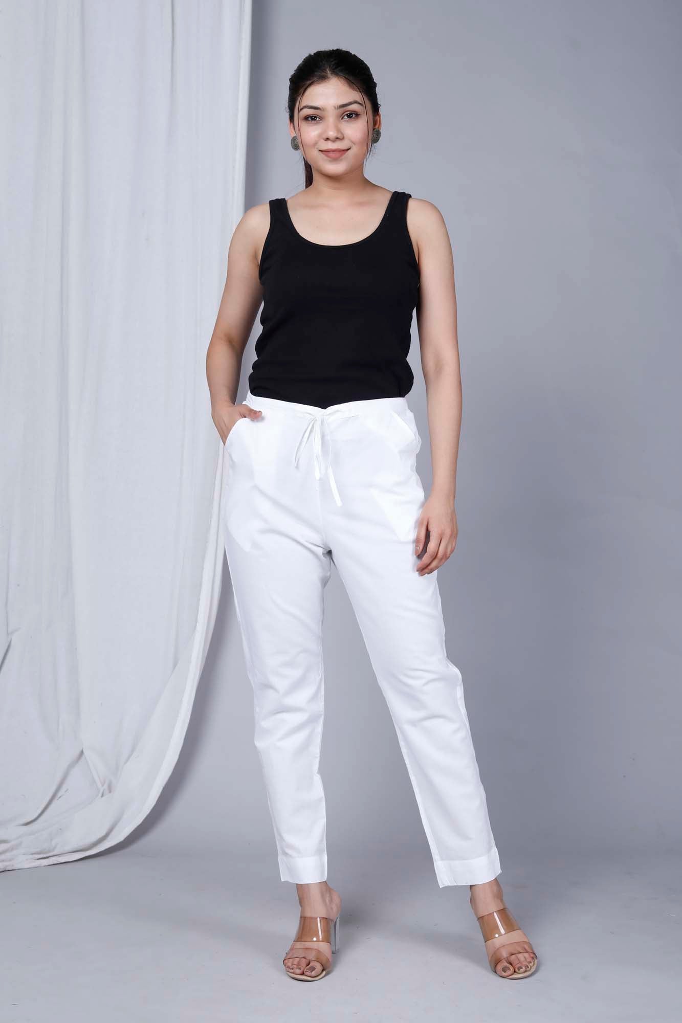 Pant Regular Women White