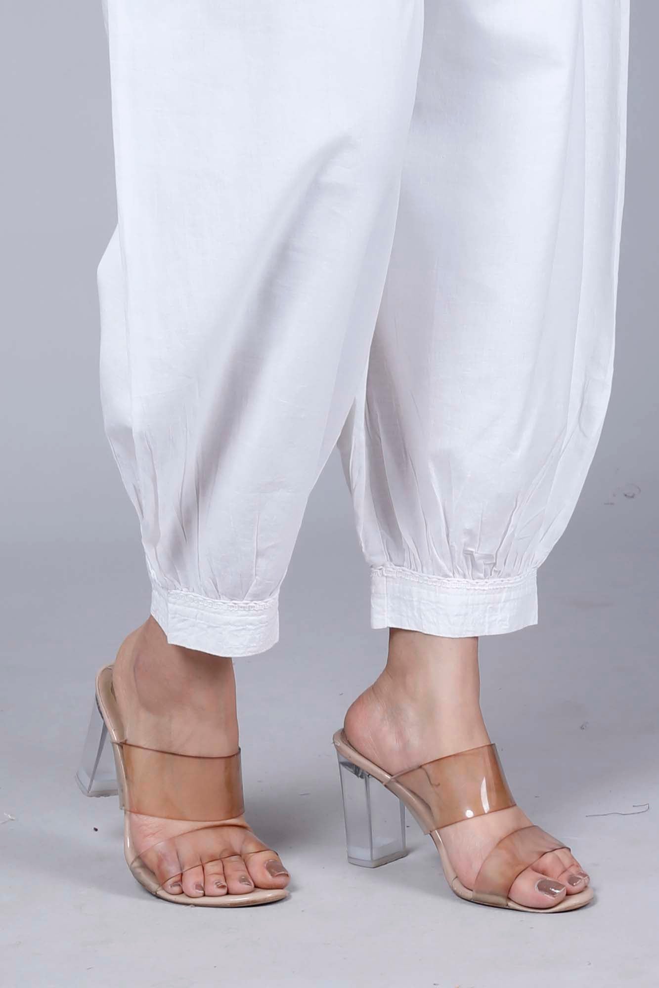 Pant Women Afgani White