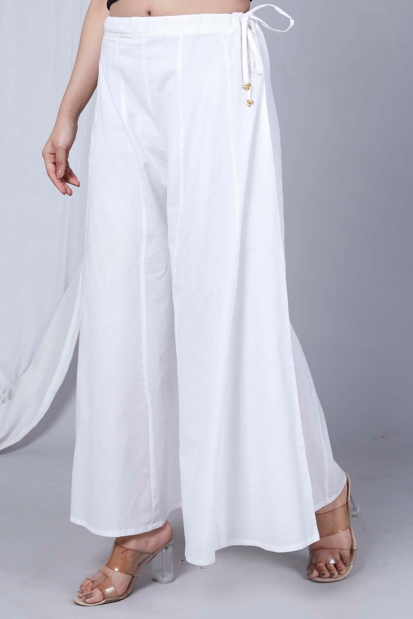 Pant Palazo Women White