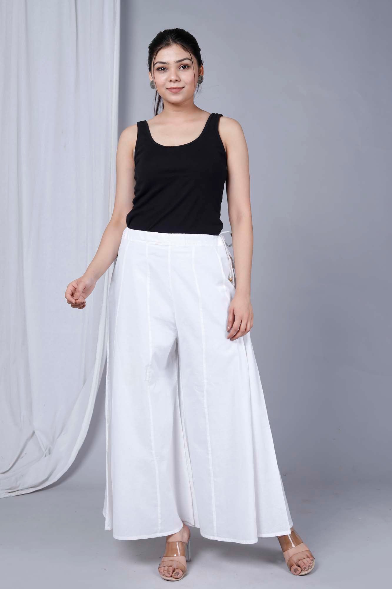 Pant Palazo Women White