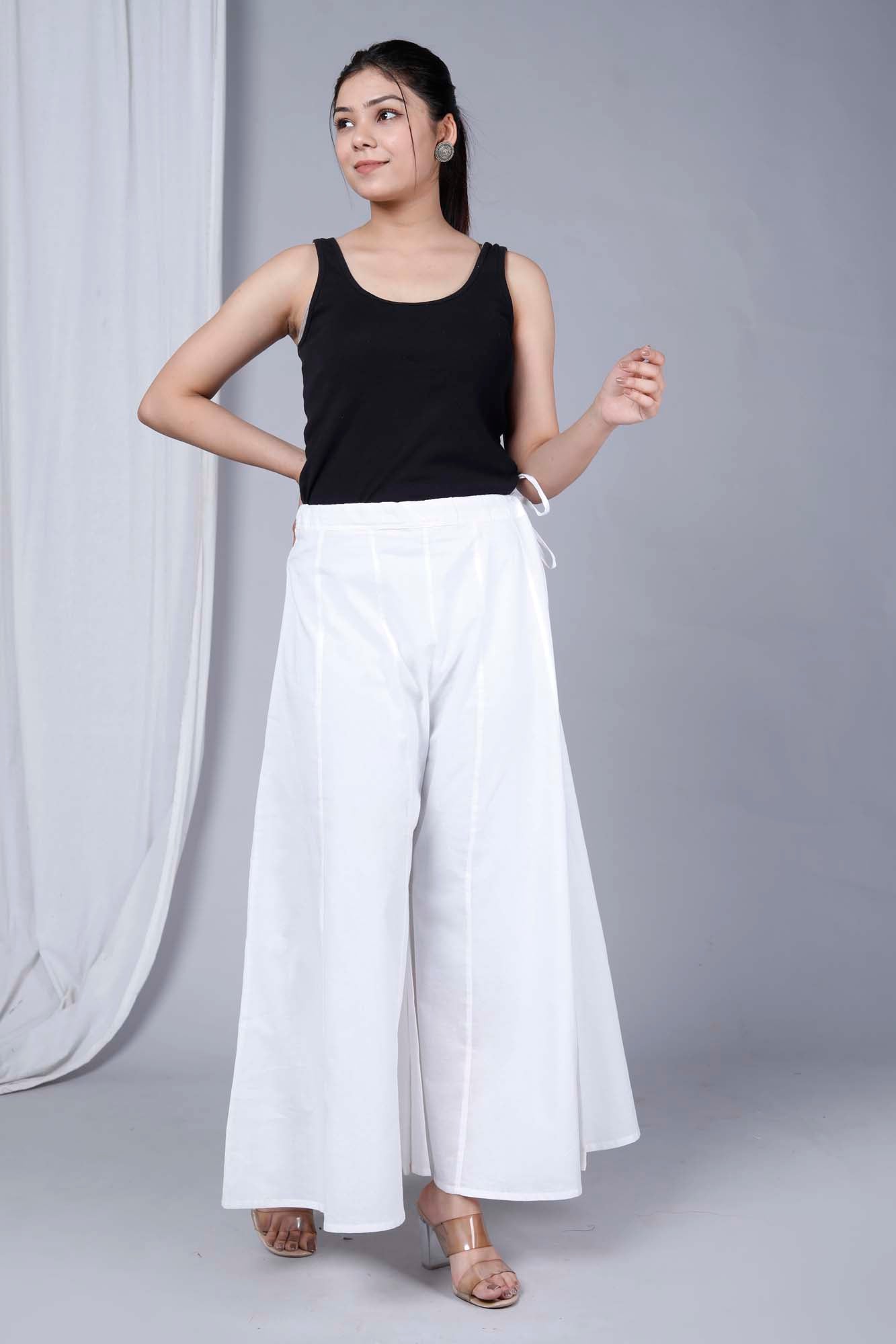 Pant Palazo Women White